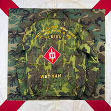 Load image into Gallery viewer, US Army 18th Engineer Brigade 1968/69 Vietnam Camo Souvenir Jacket - Mint Condition