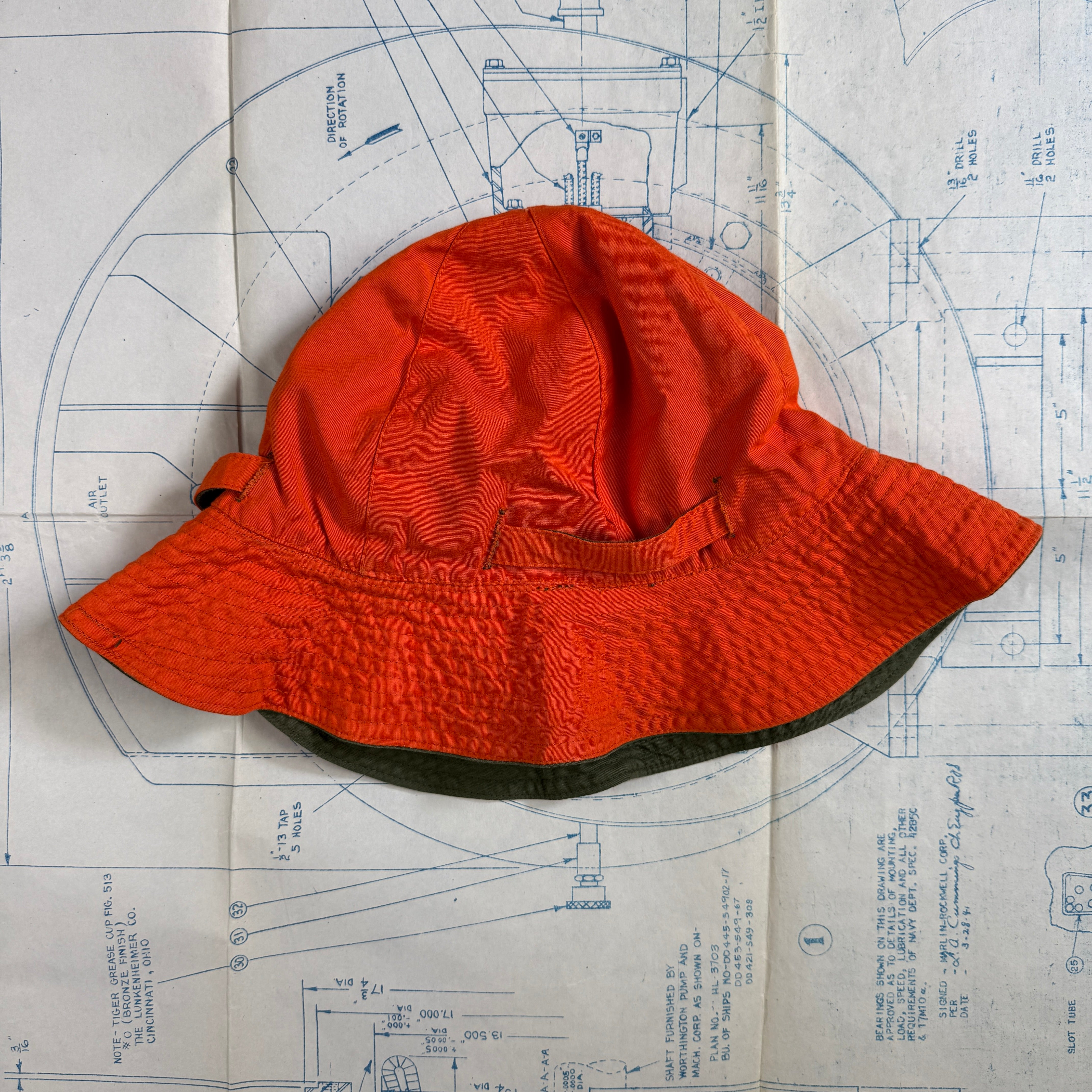 USAF Vietnam 1966 Survival Sun Hat - Good Condition