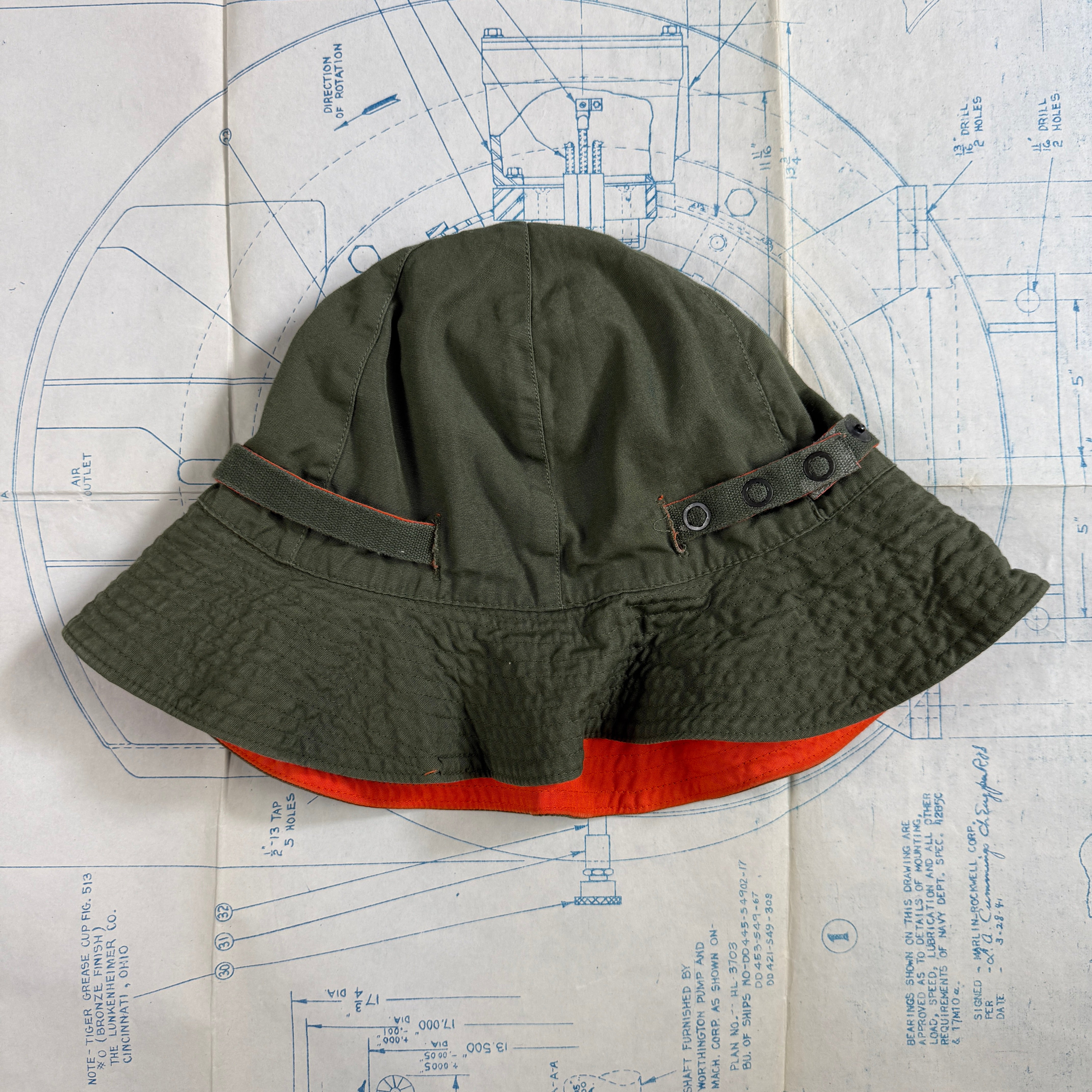 USAF Vietnam 1966 Survival Sun Hat - Good Condition