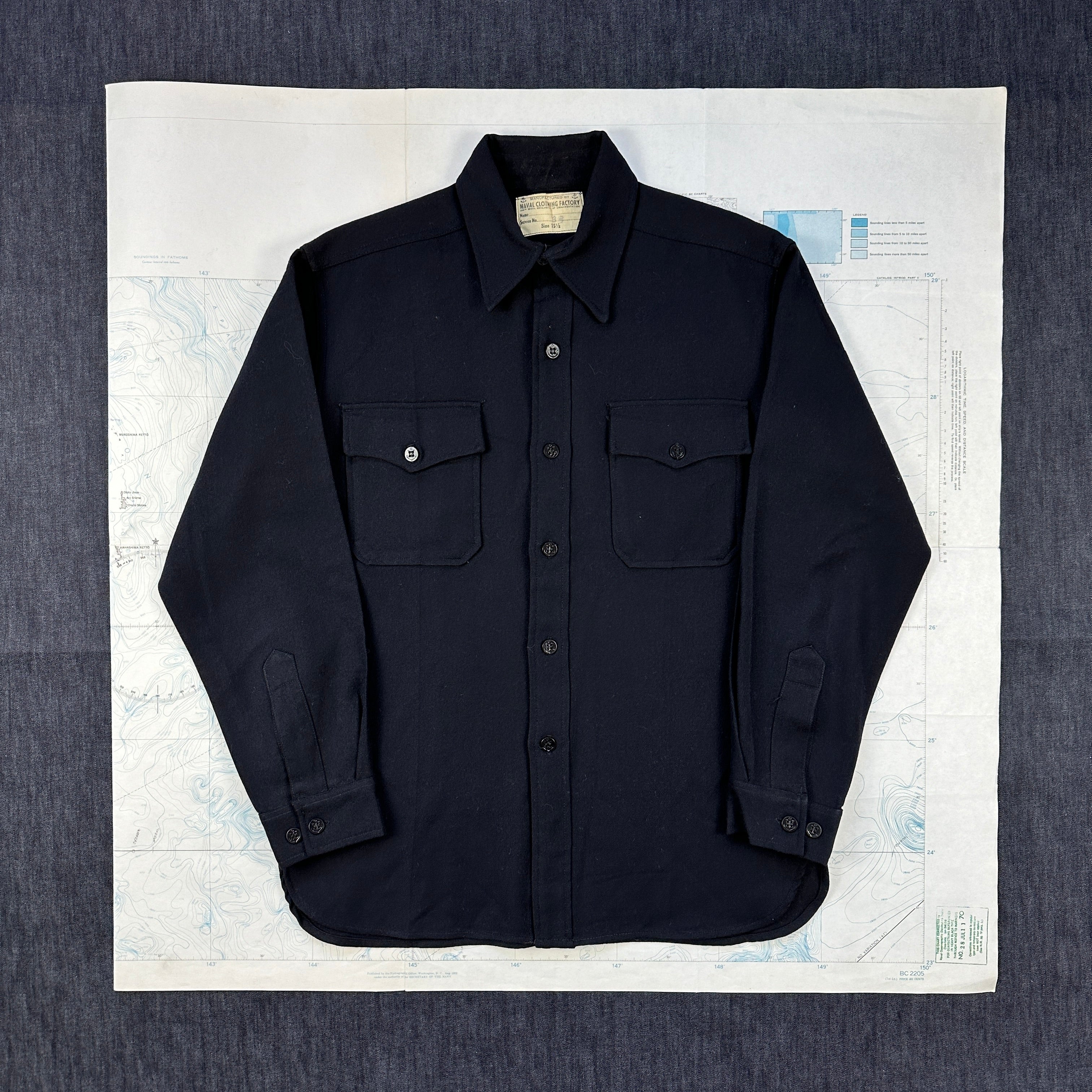 US Navy CPO Shirt Deadstock – The Major's Tailor