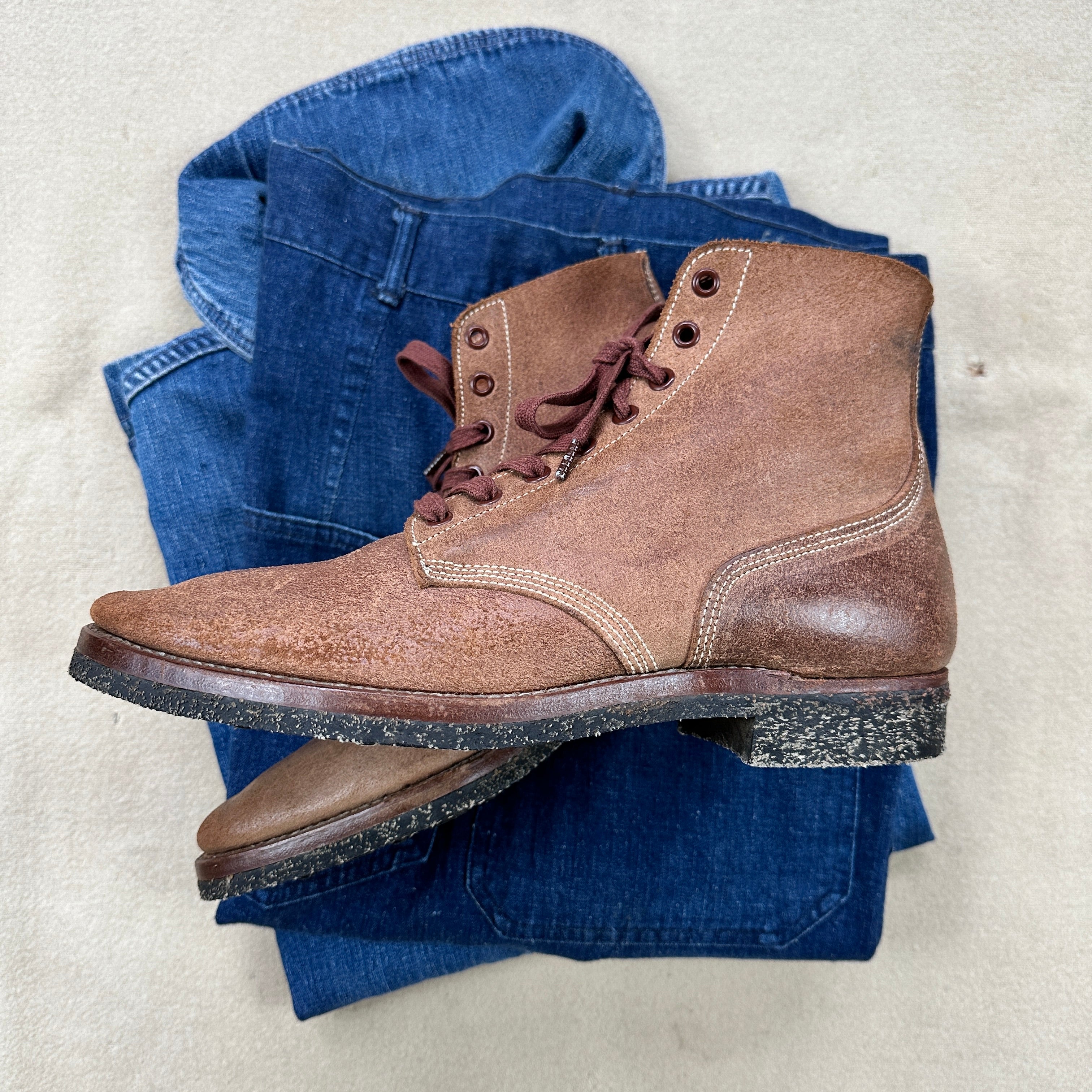 US Navy 1943 N1 Boondocker Boots - Deadstock