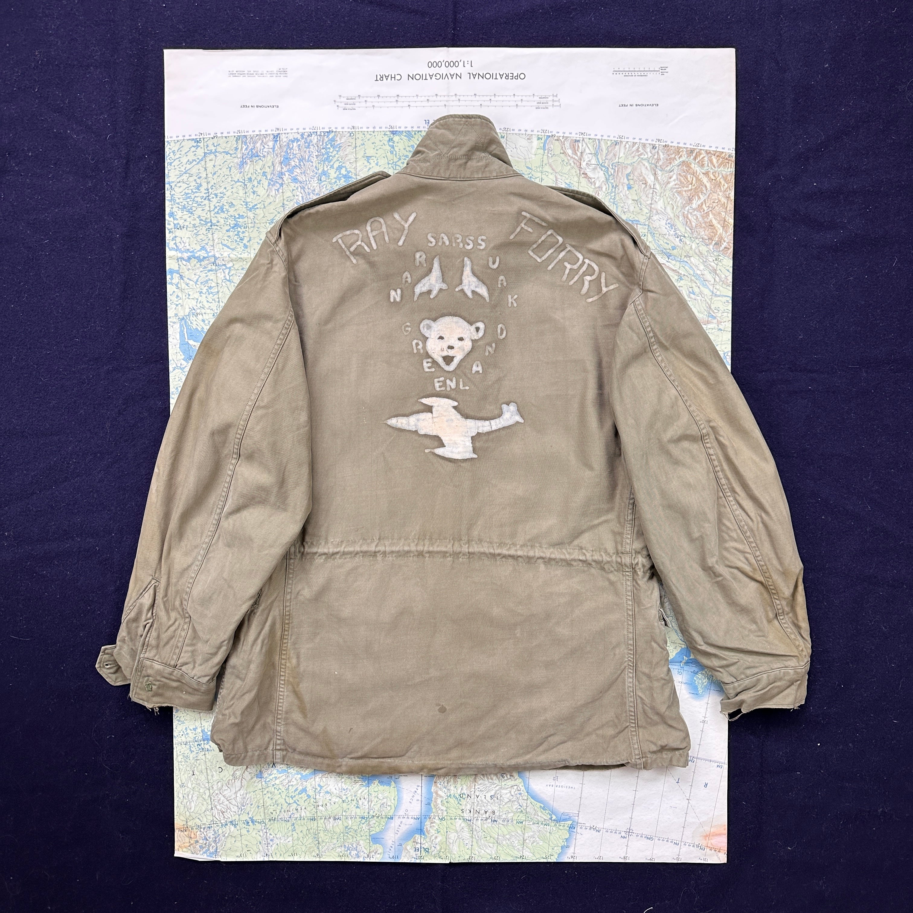 USAF 1950s M43 Field Jacket with Artwork – The Major's Tailor