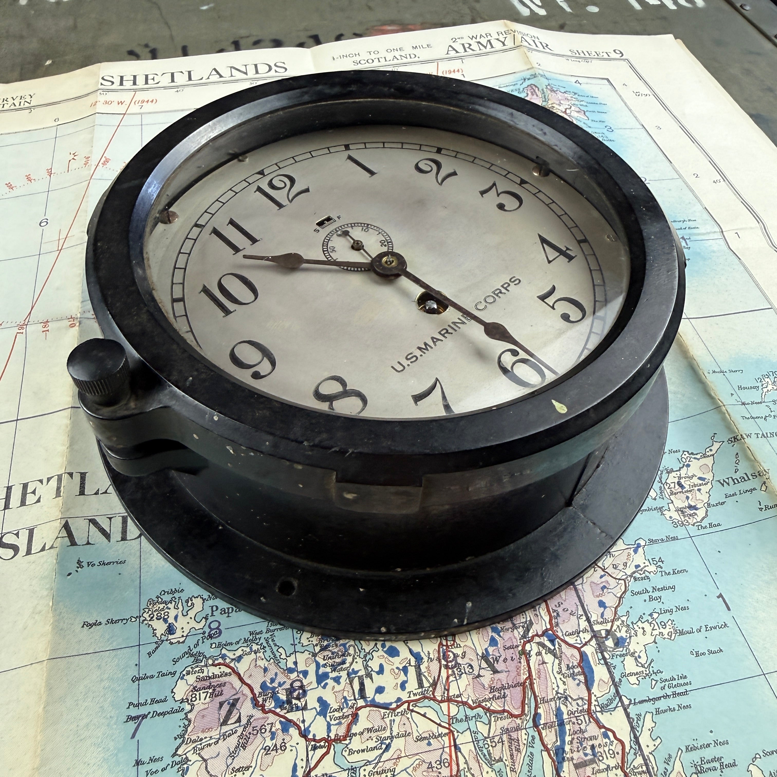 US Marine Corps 1943 Chelsea Clock
