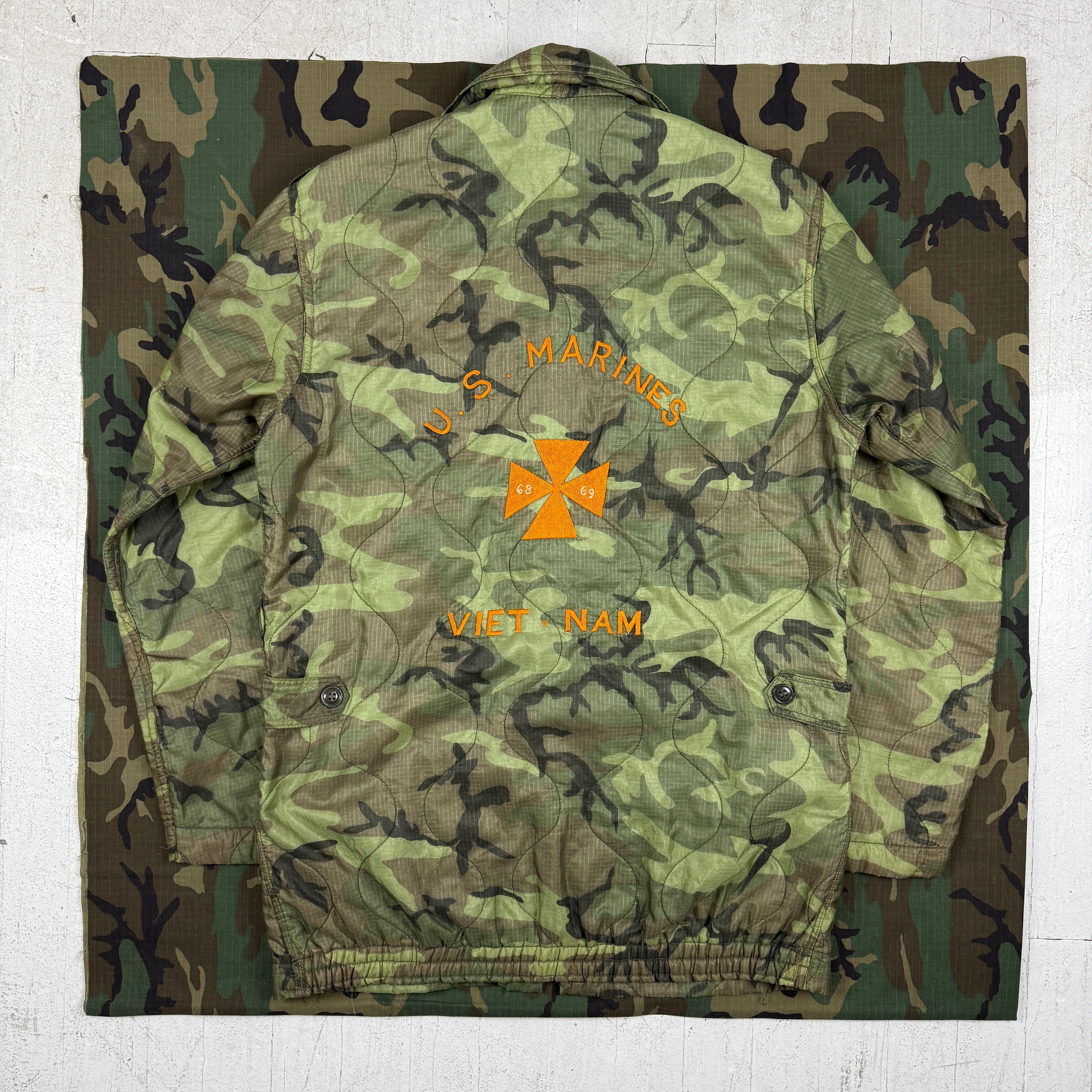 USMC 1968/69 Vietnam Camo Souvenir Jacket