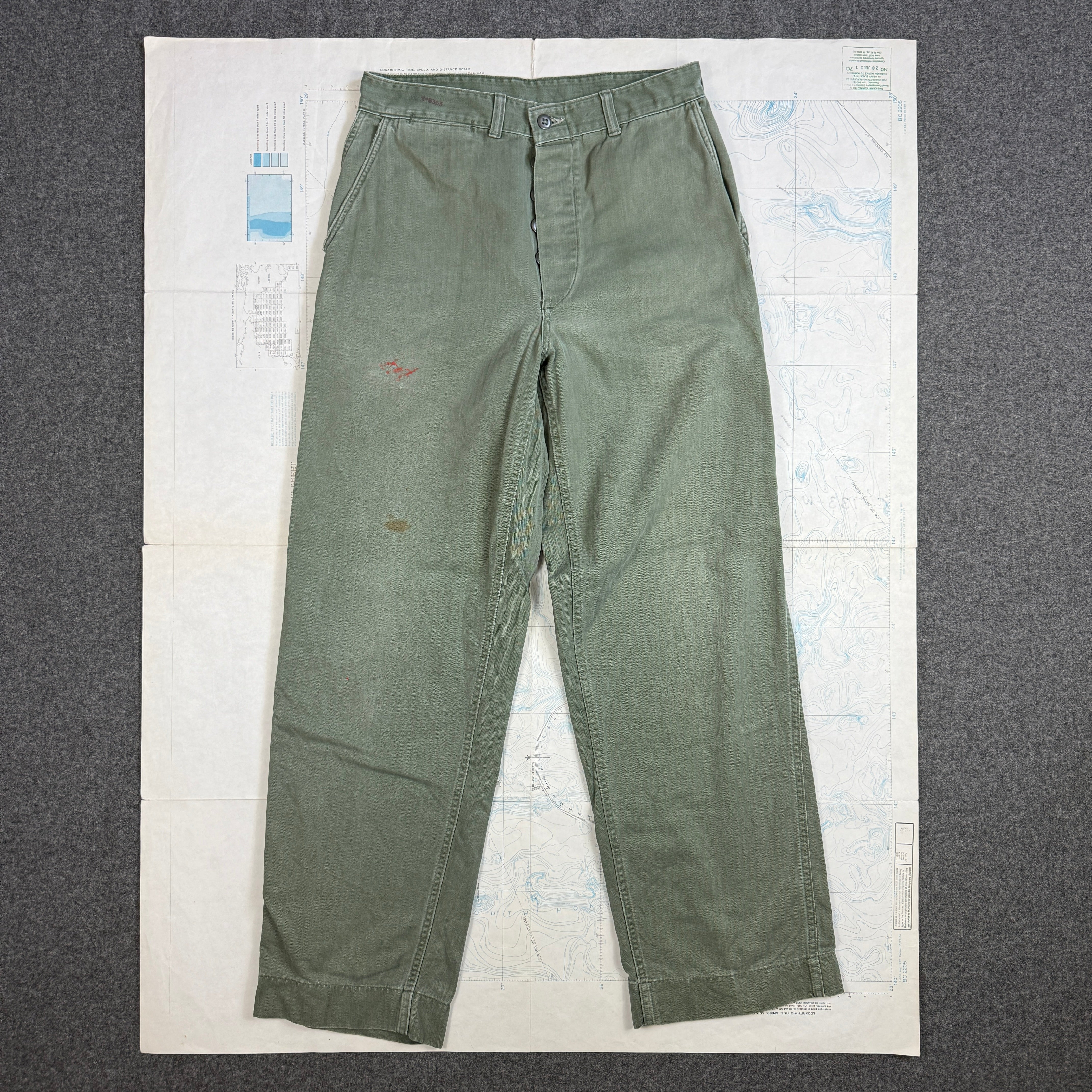 USMC P53 HBT Fatigue Trousers - Size 32