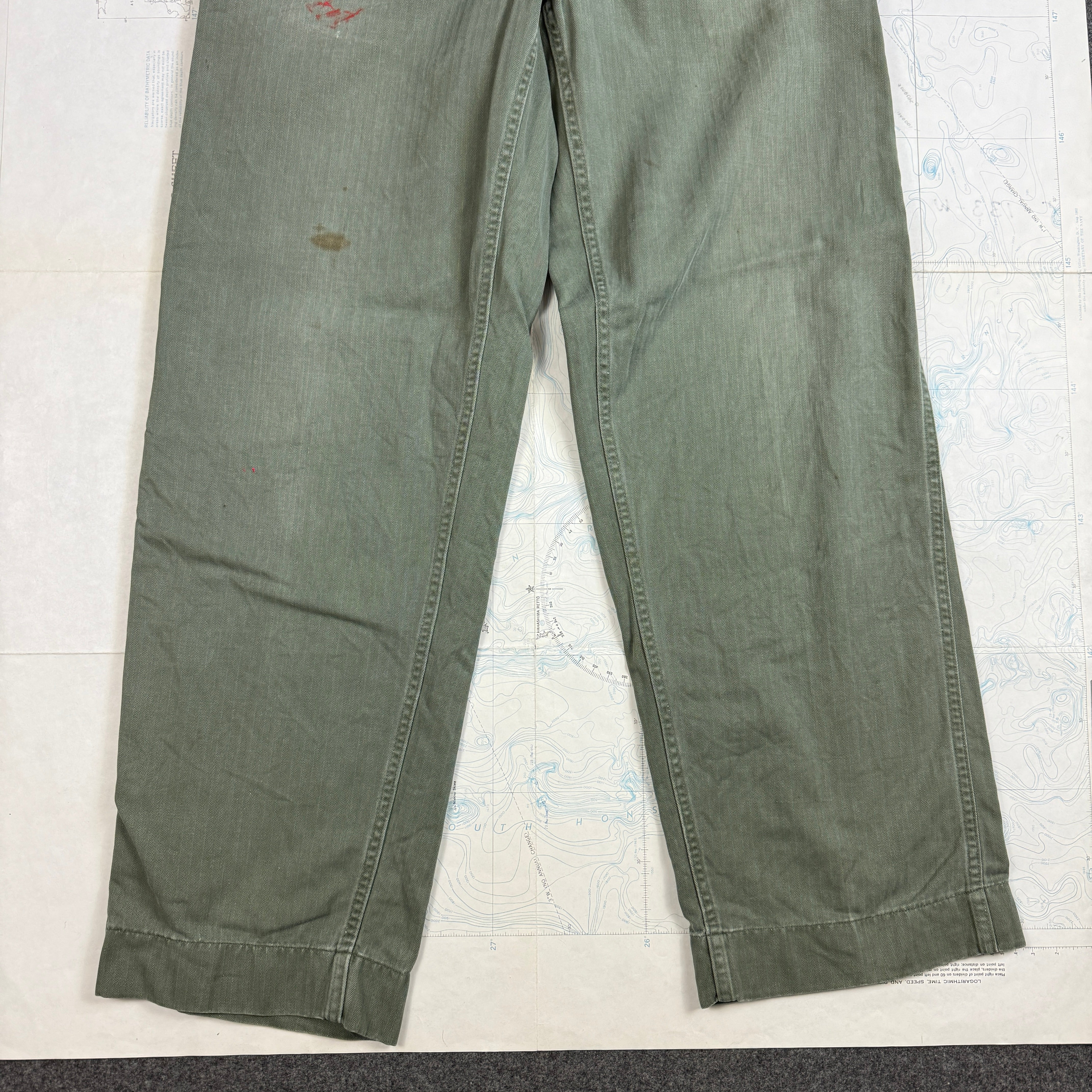 USMC P53 HBT Fatigue Trousers - Size 32