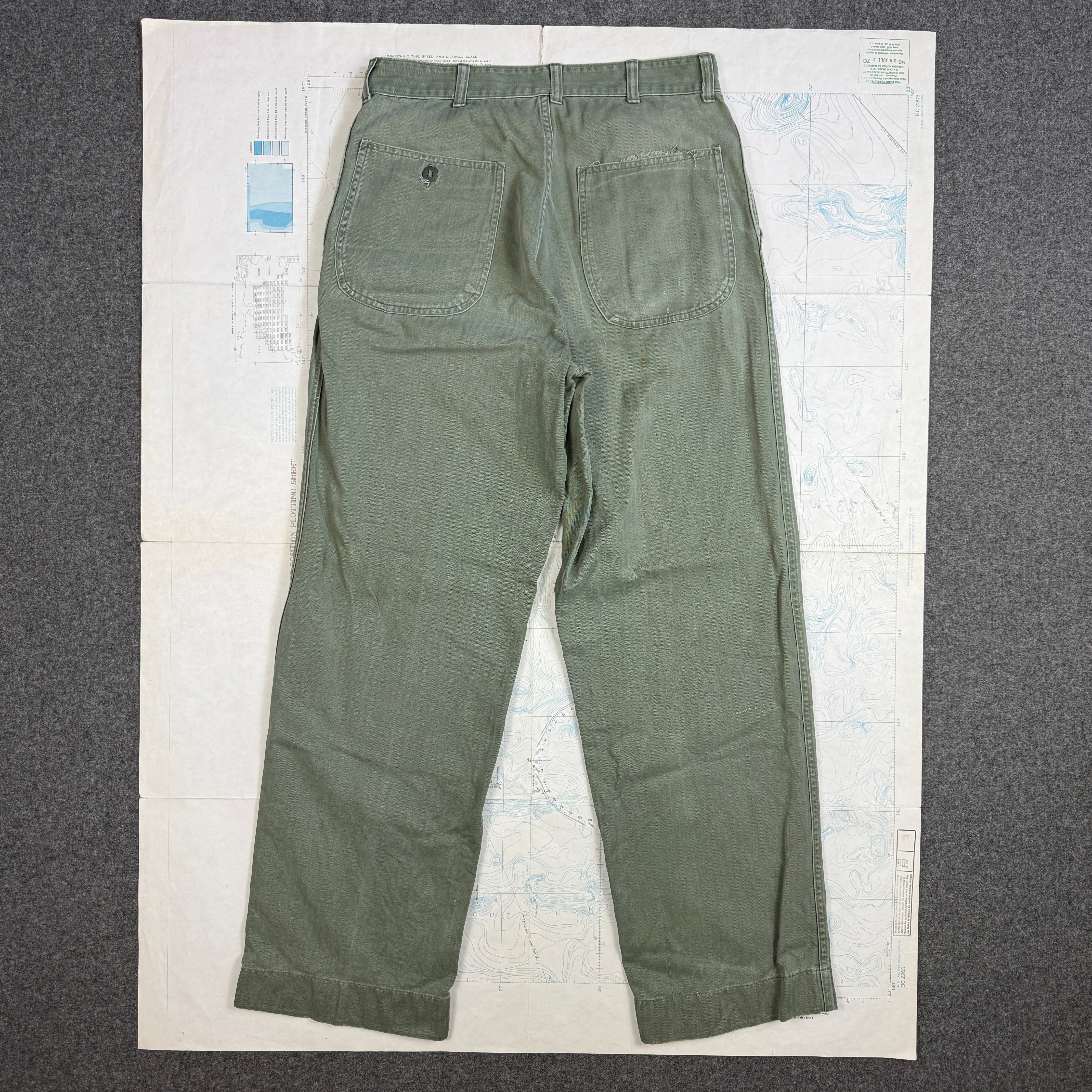 USMC P53 HBT Fatigue Trousers - Size 32