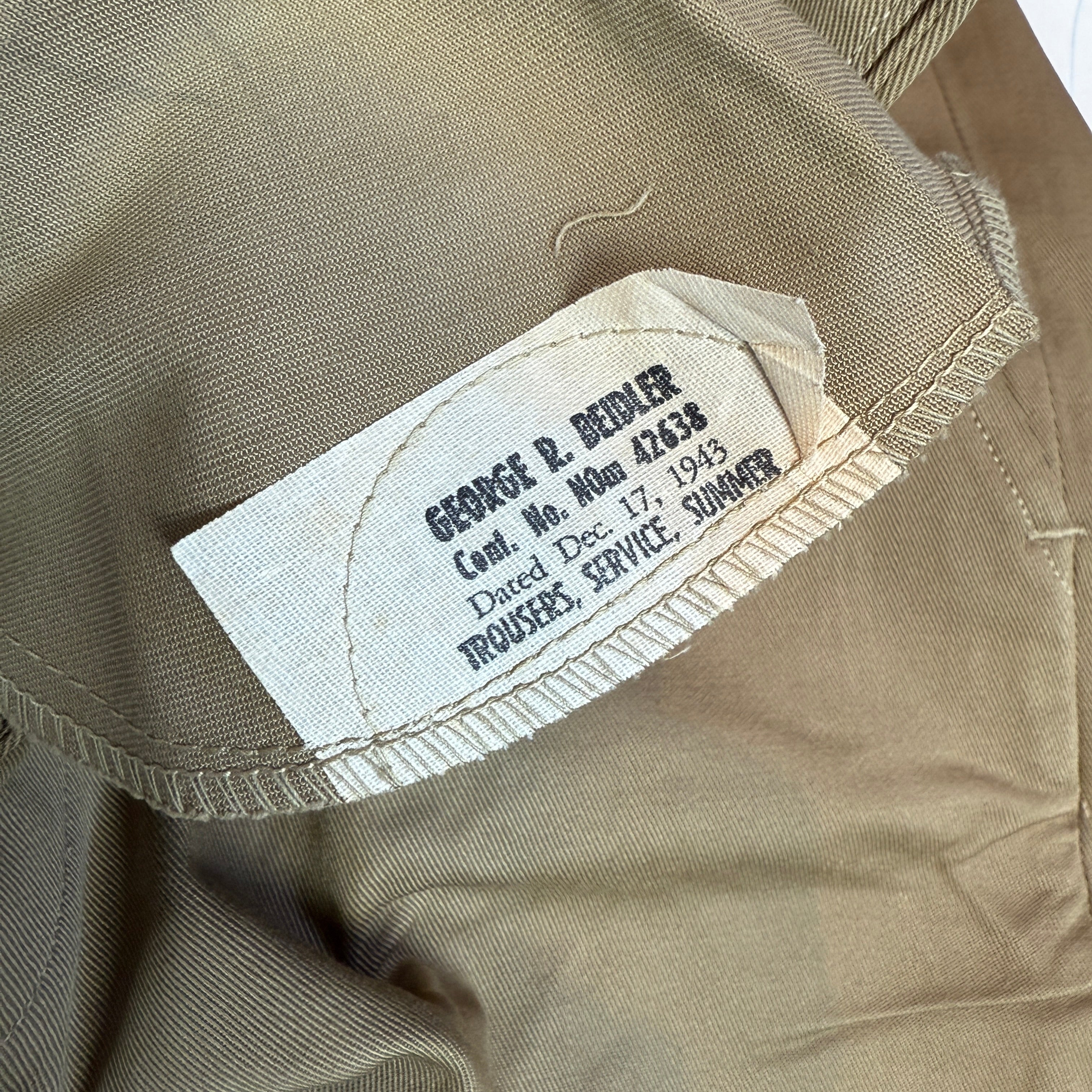 USMC WW2 Service Chino Trousers - Deadstock