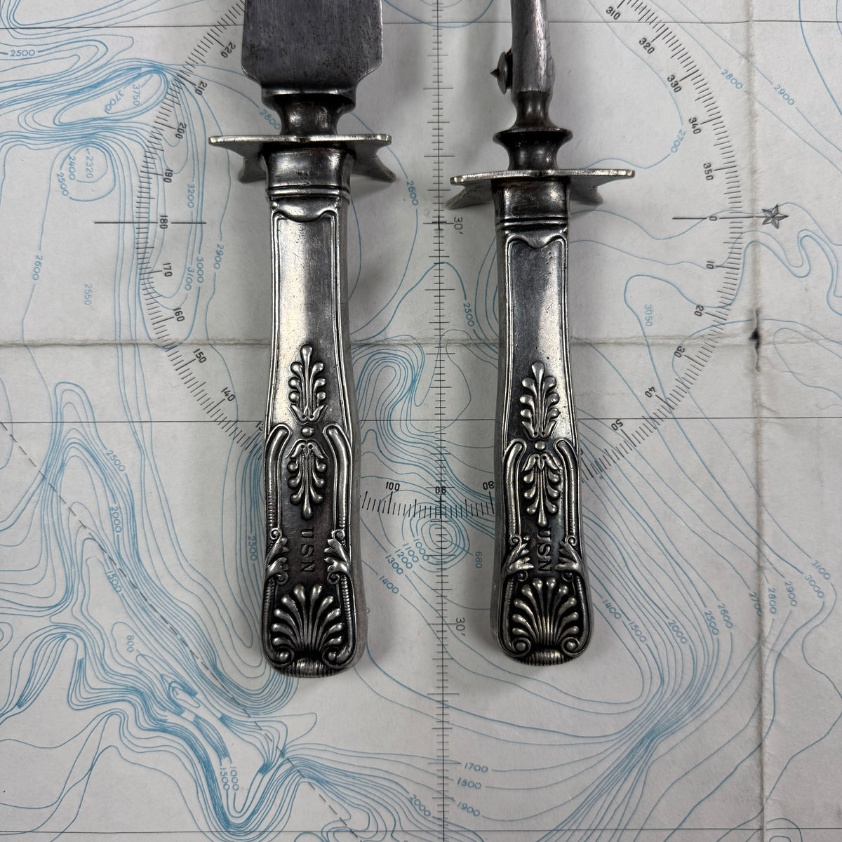US Navy 1900s/1920s Carving Set