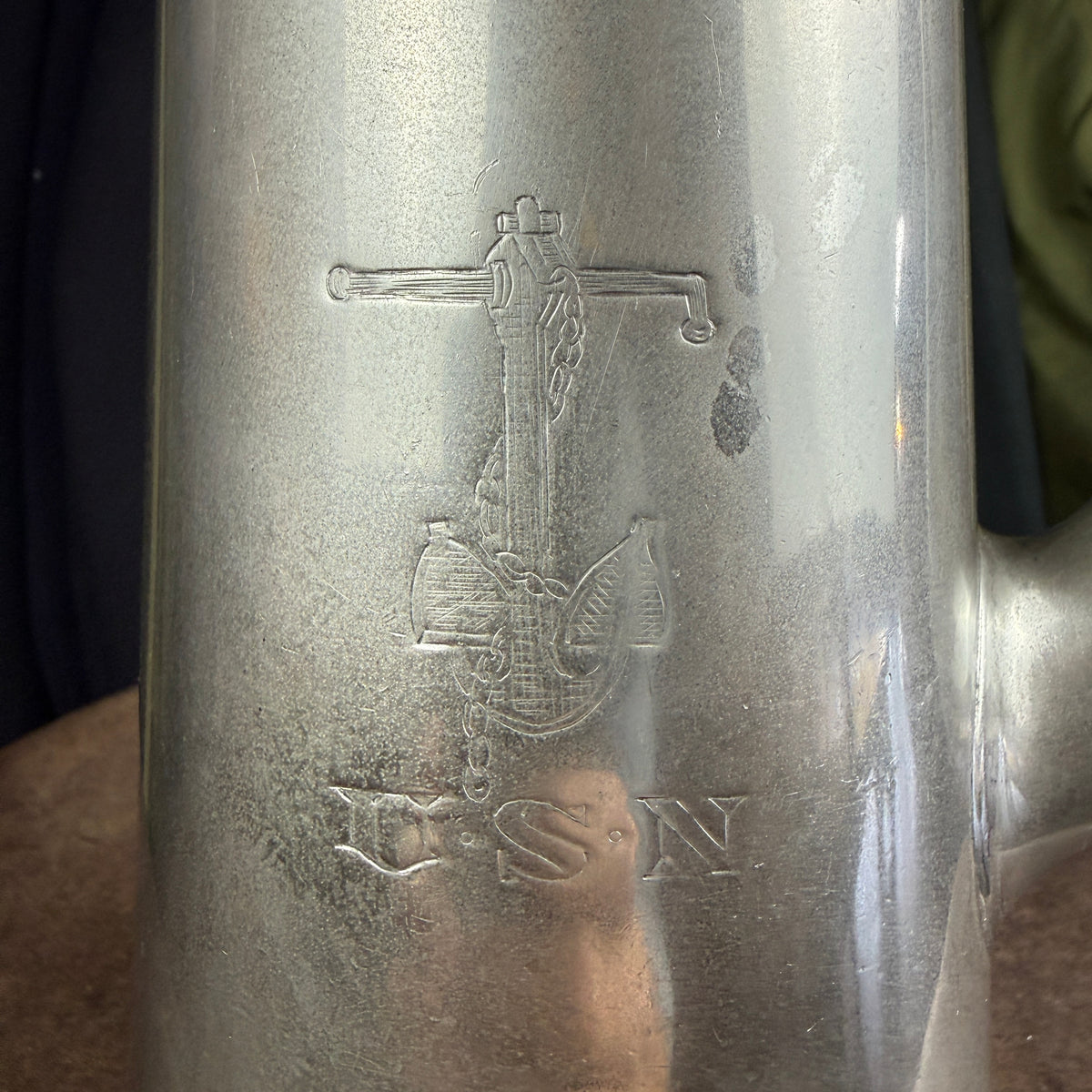 US Navy 1910s-30s Officer's Coffee Pot & Cups