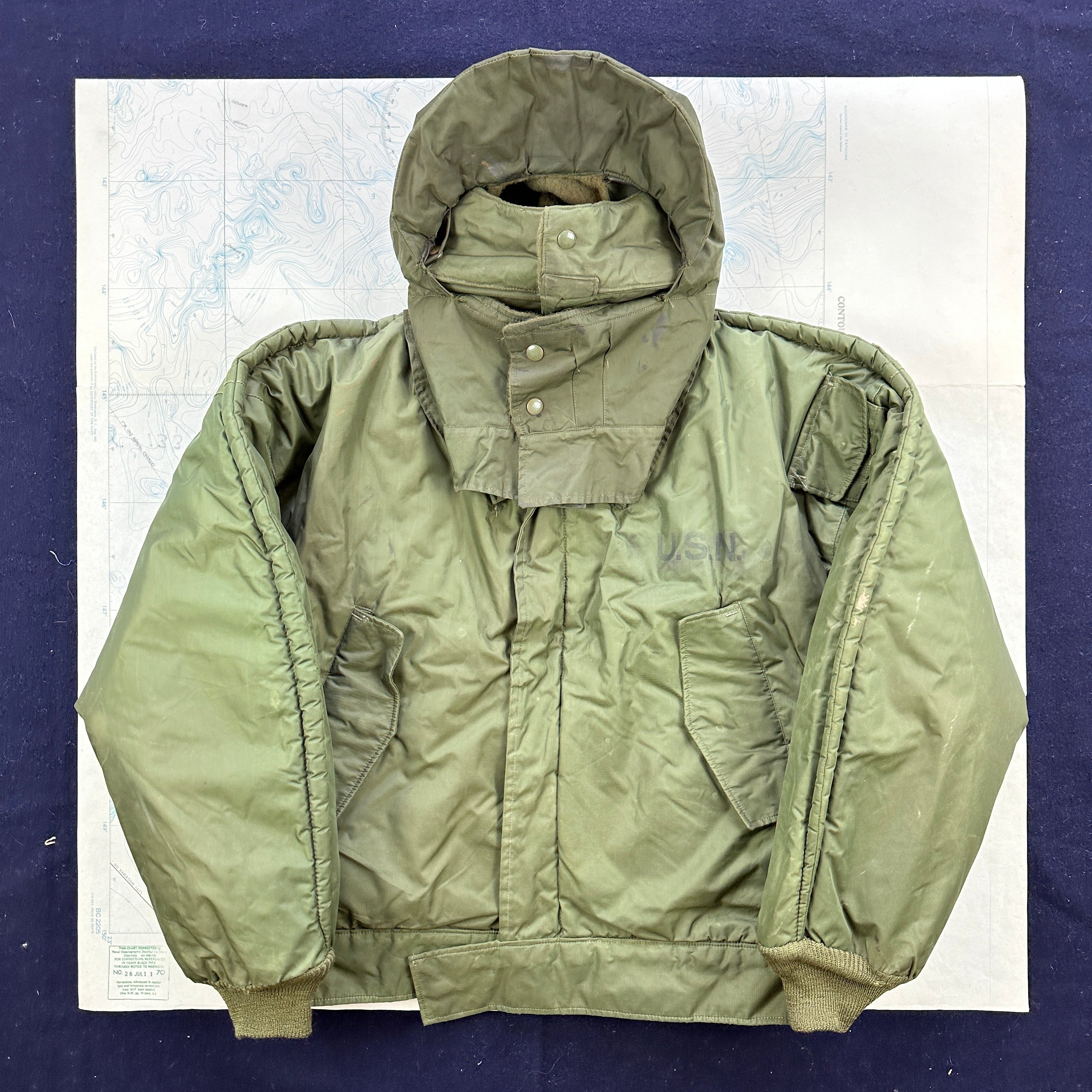 US Navy 1950s Extreme Cold Weather Deck Jacket – The Major's Tailor