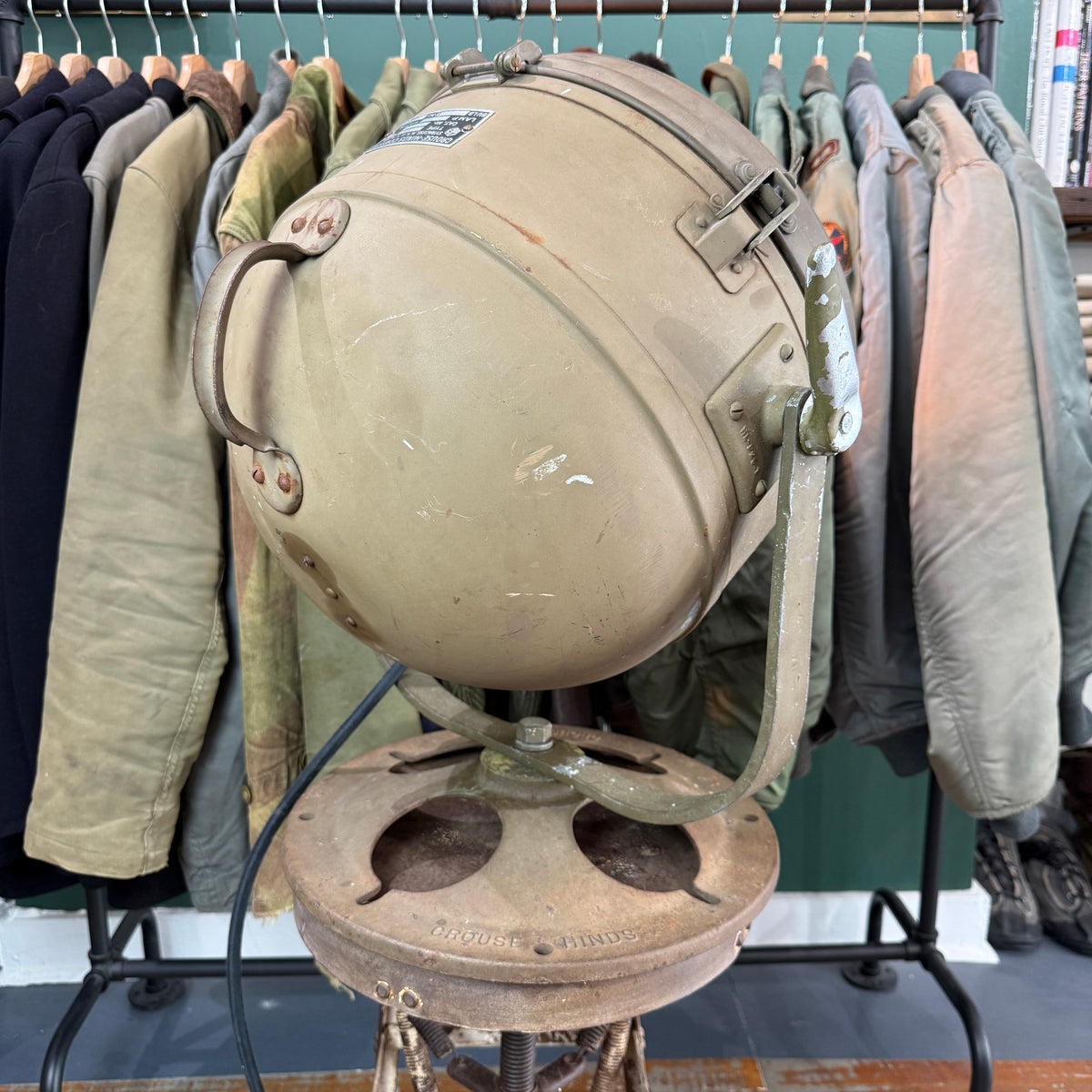 US Navy WW2 Crouse Hinds Floodlight