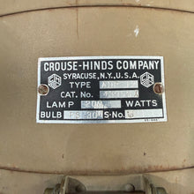 Load image into Gallery viewer, US Navy WW2 Crouse Hinds Floodlight