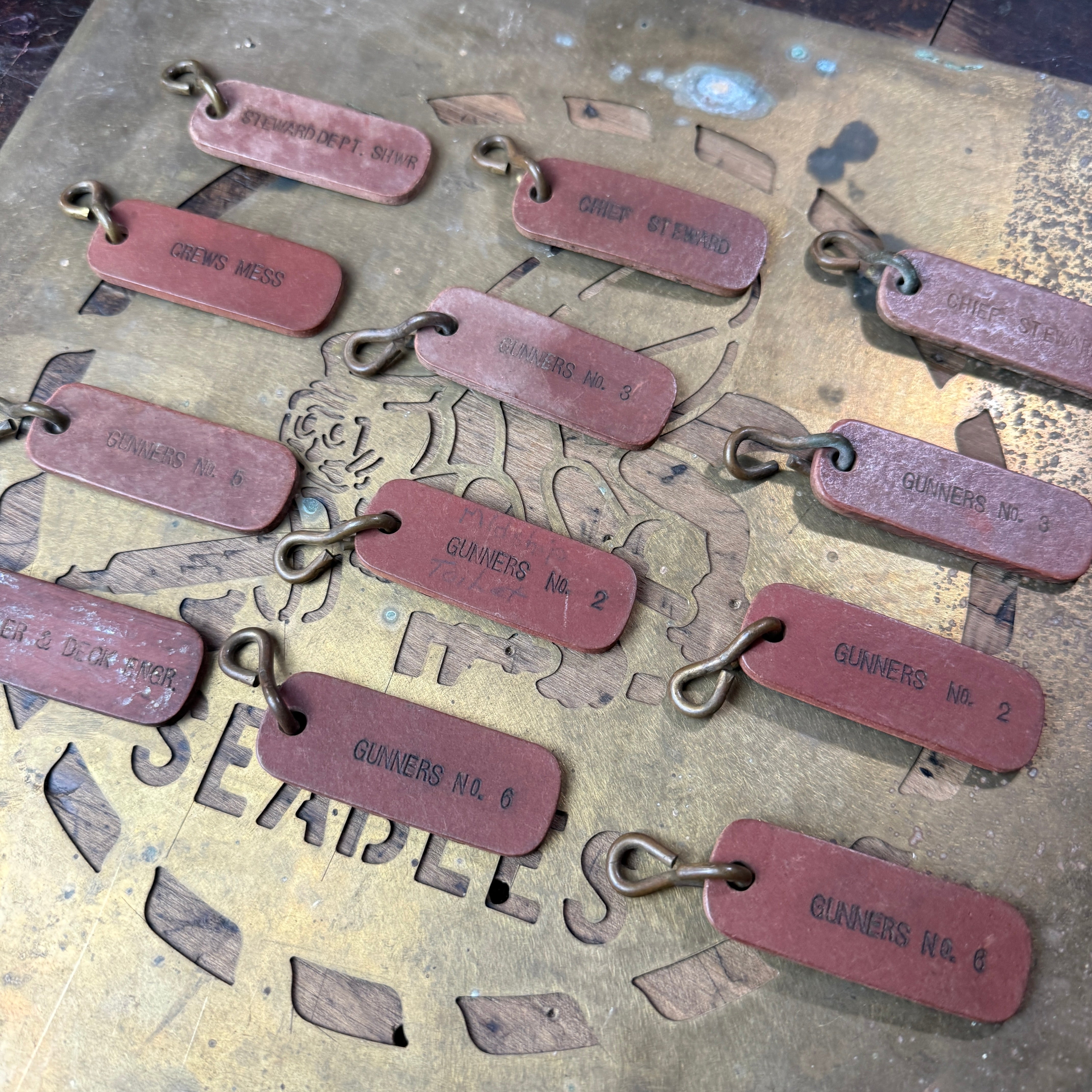 US Navy Pre-WW1 Keyrings