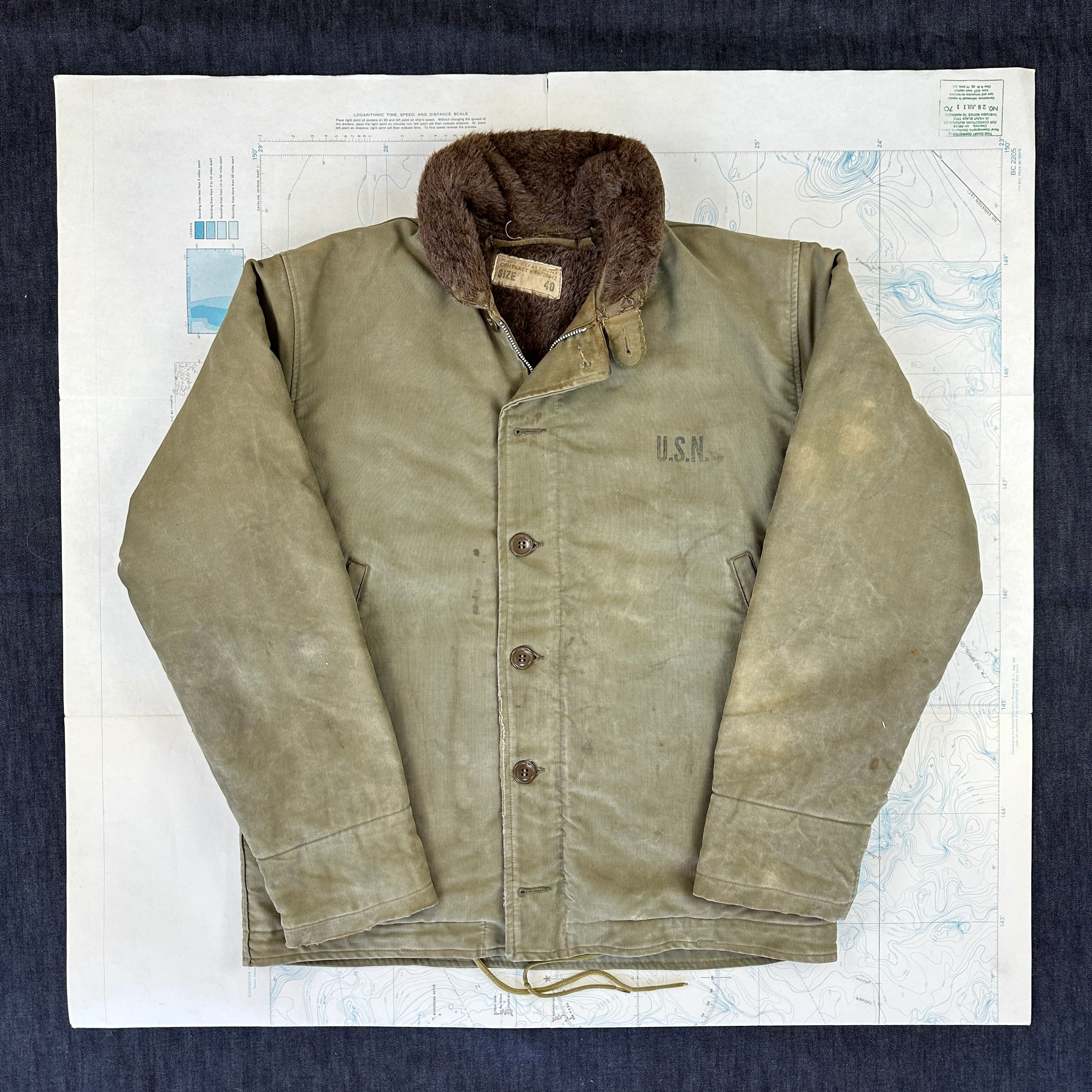 US Navy 1943 N1 Deck Jacket First Pattern & First Contract – The 