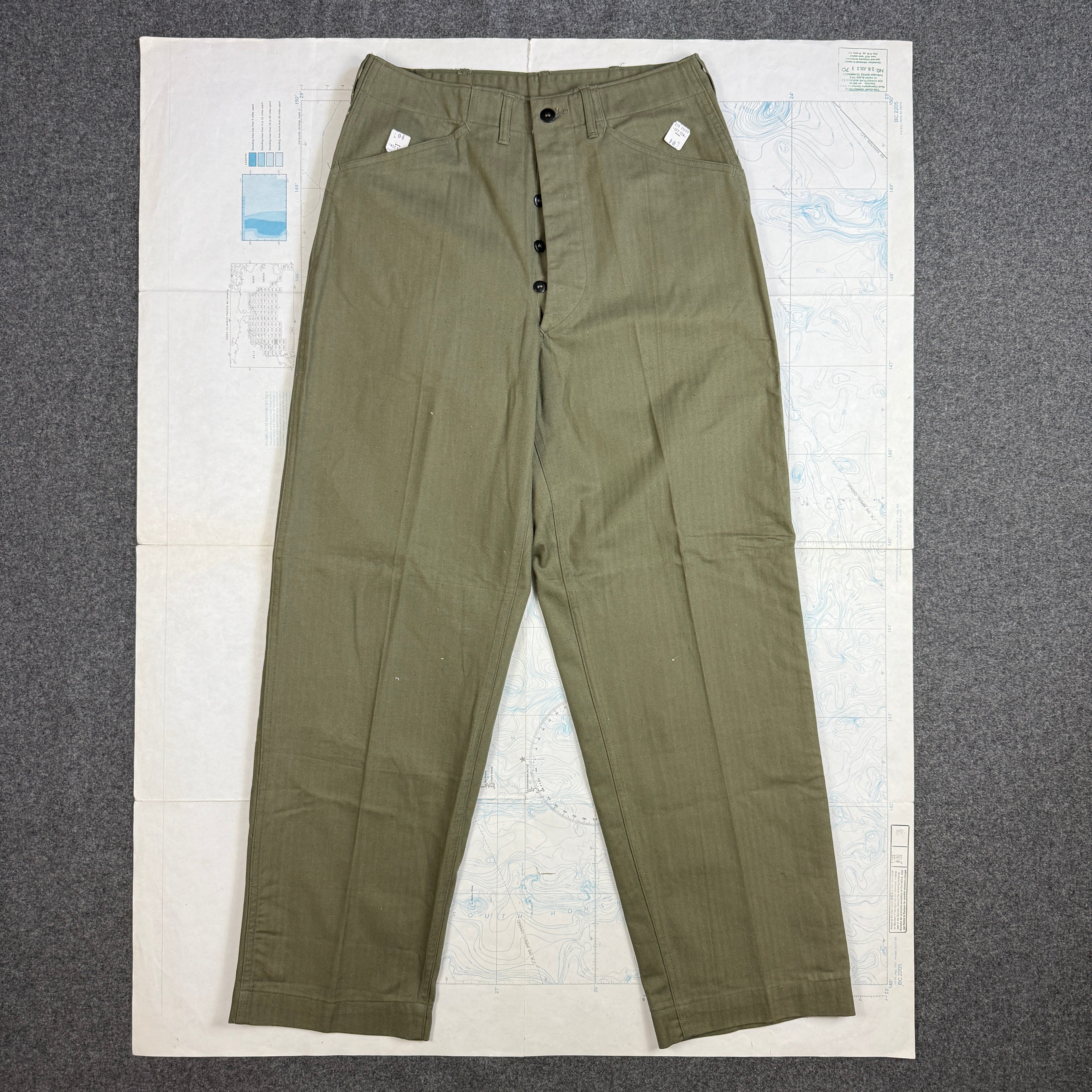 US Navy WW2 N3 Utility Pants - Deadstock