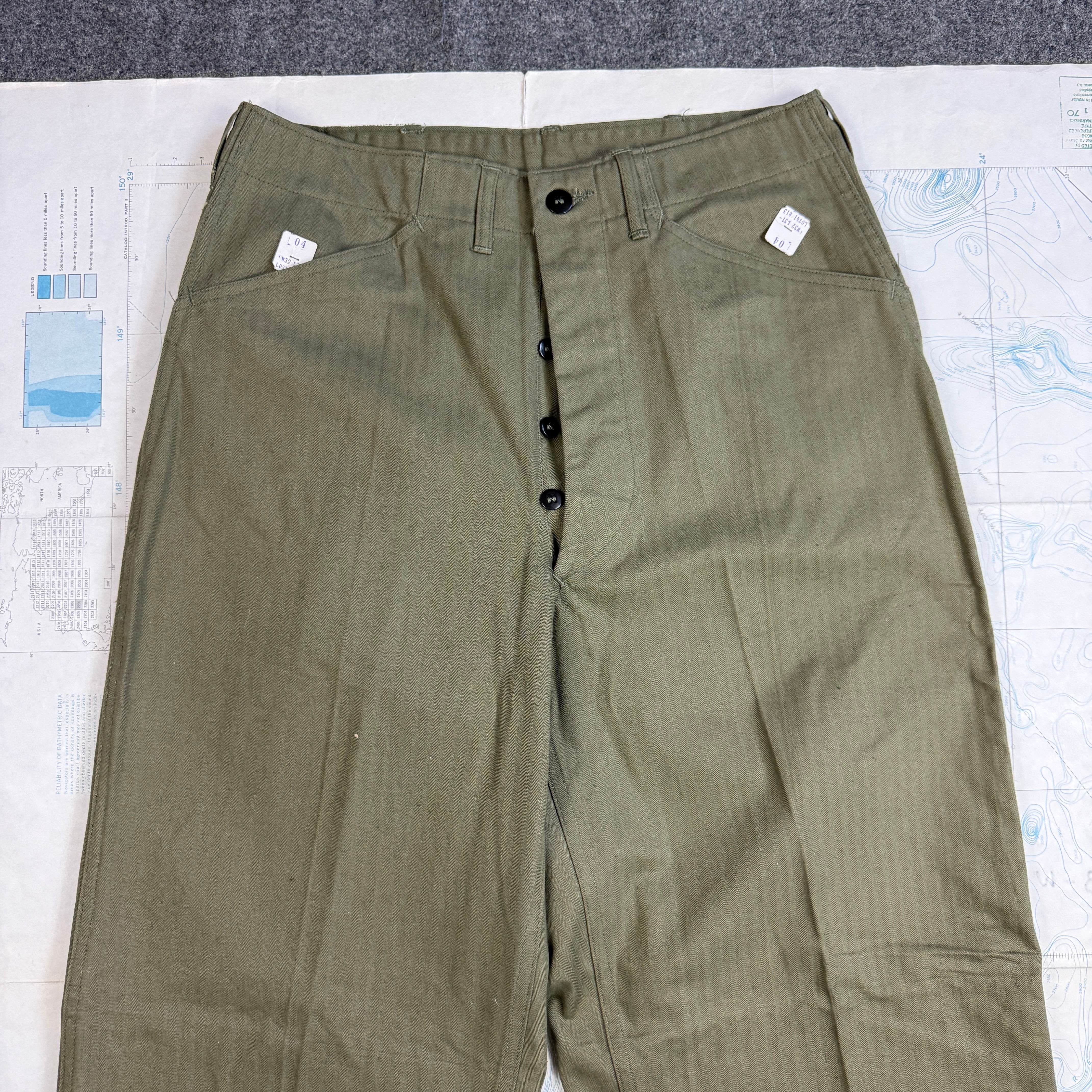 US Navy WW2 N3 Utility Pants - Deadstock