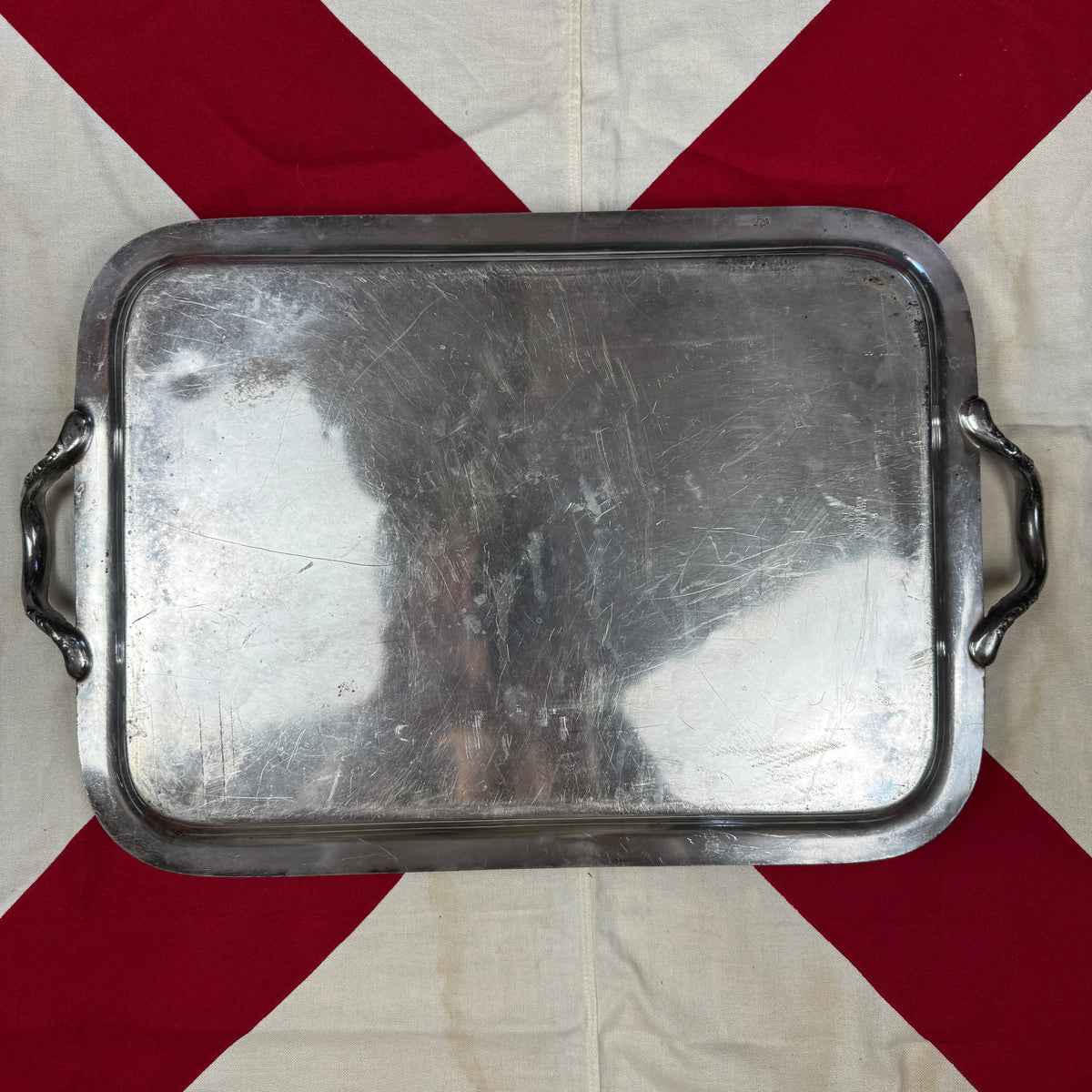 US Navy WW1 Silver Tray by Reed Barton