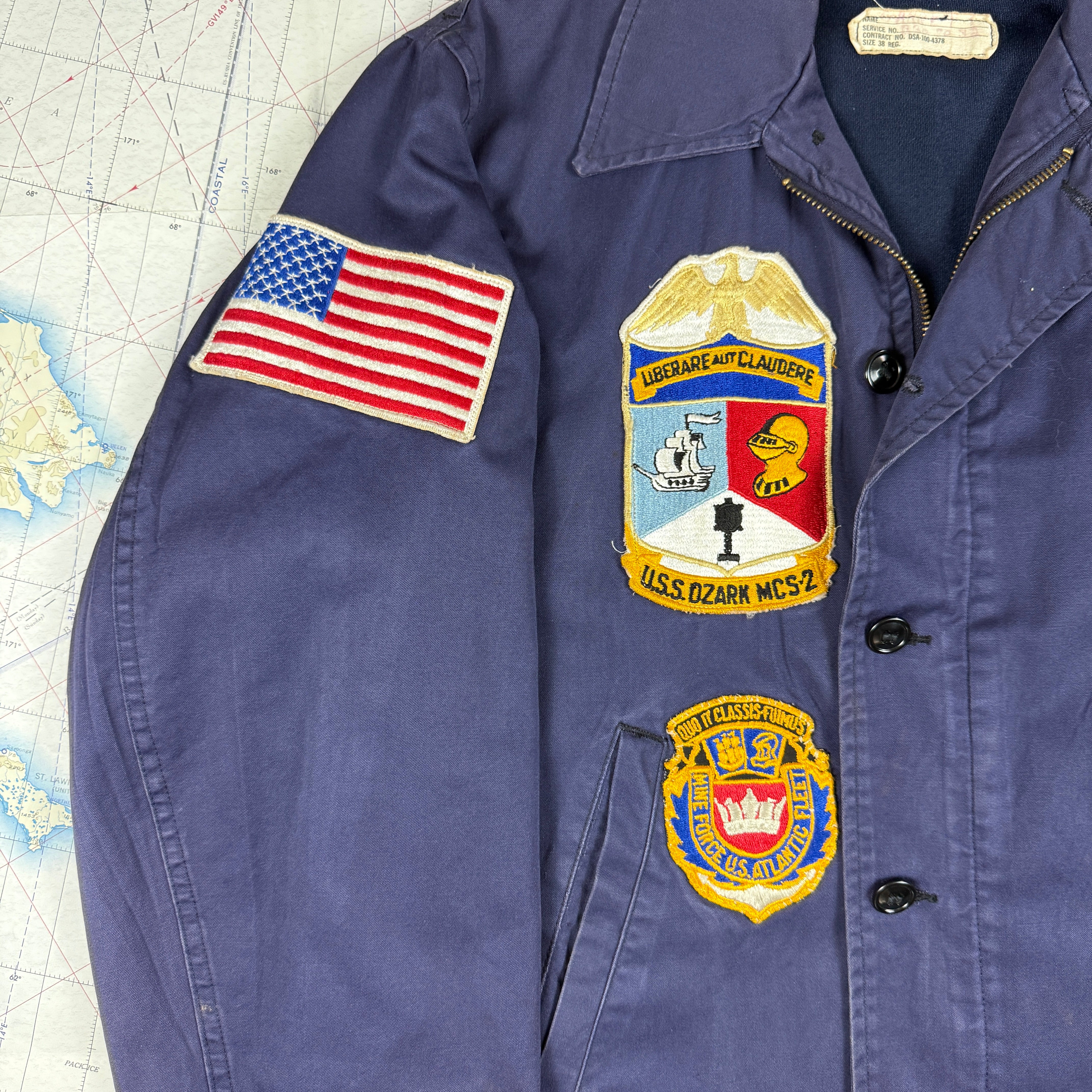 US Navy Vietnam Utility Jacket Patched