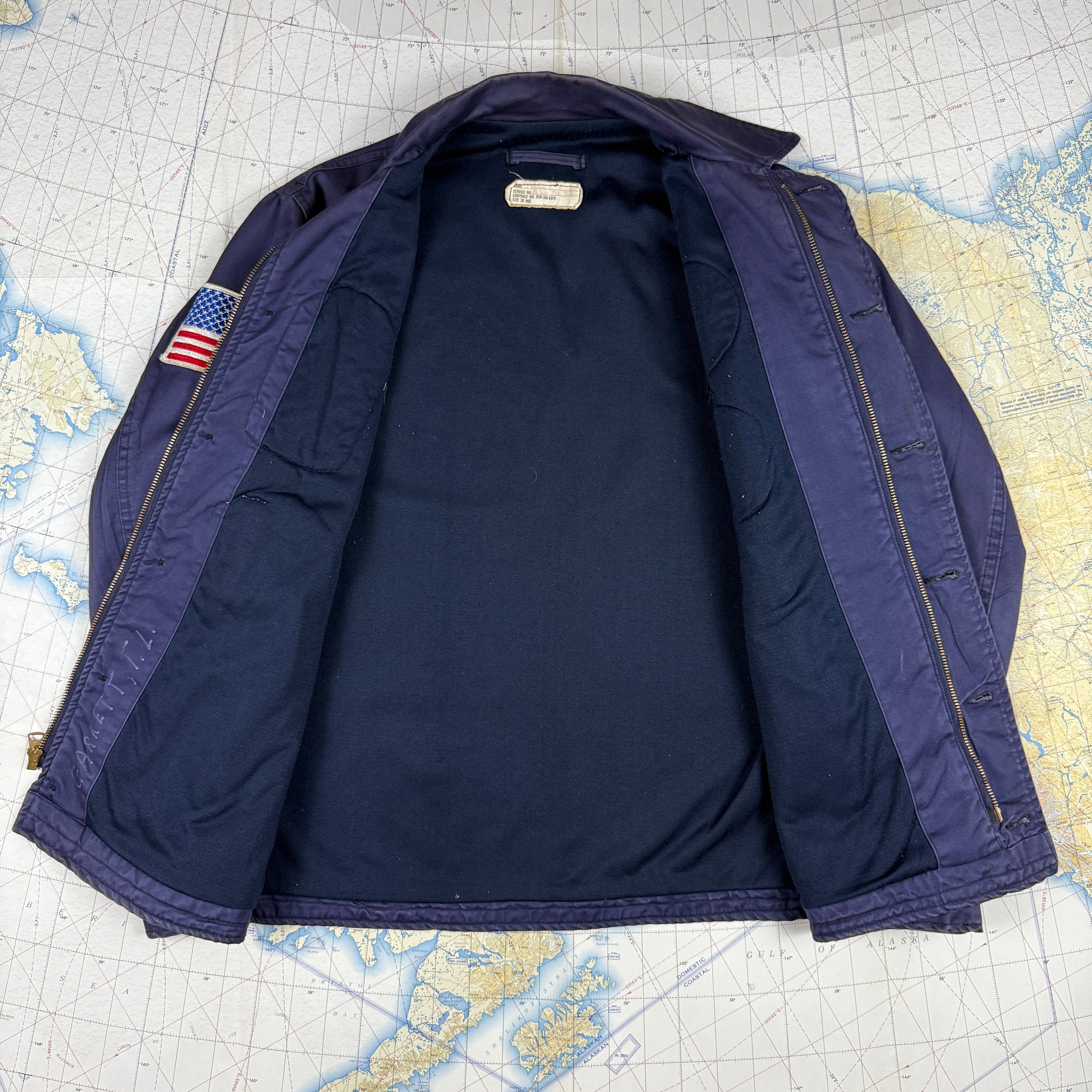 US Navy Vietnam Utility Jacket Patched
