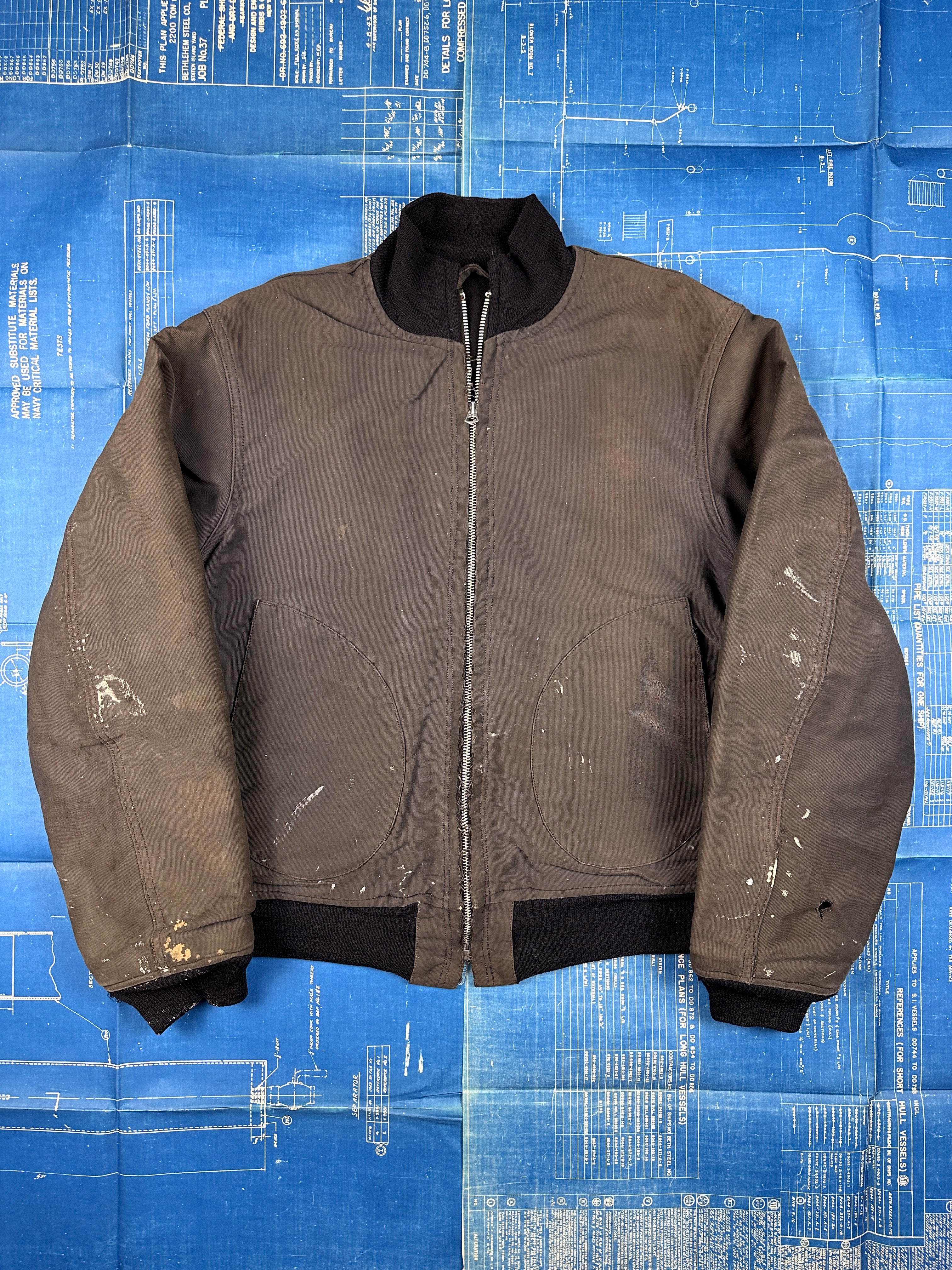 US Navy 1941 Blue Zip Deck Jacket – The Major's Tailor