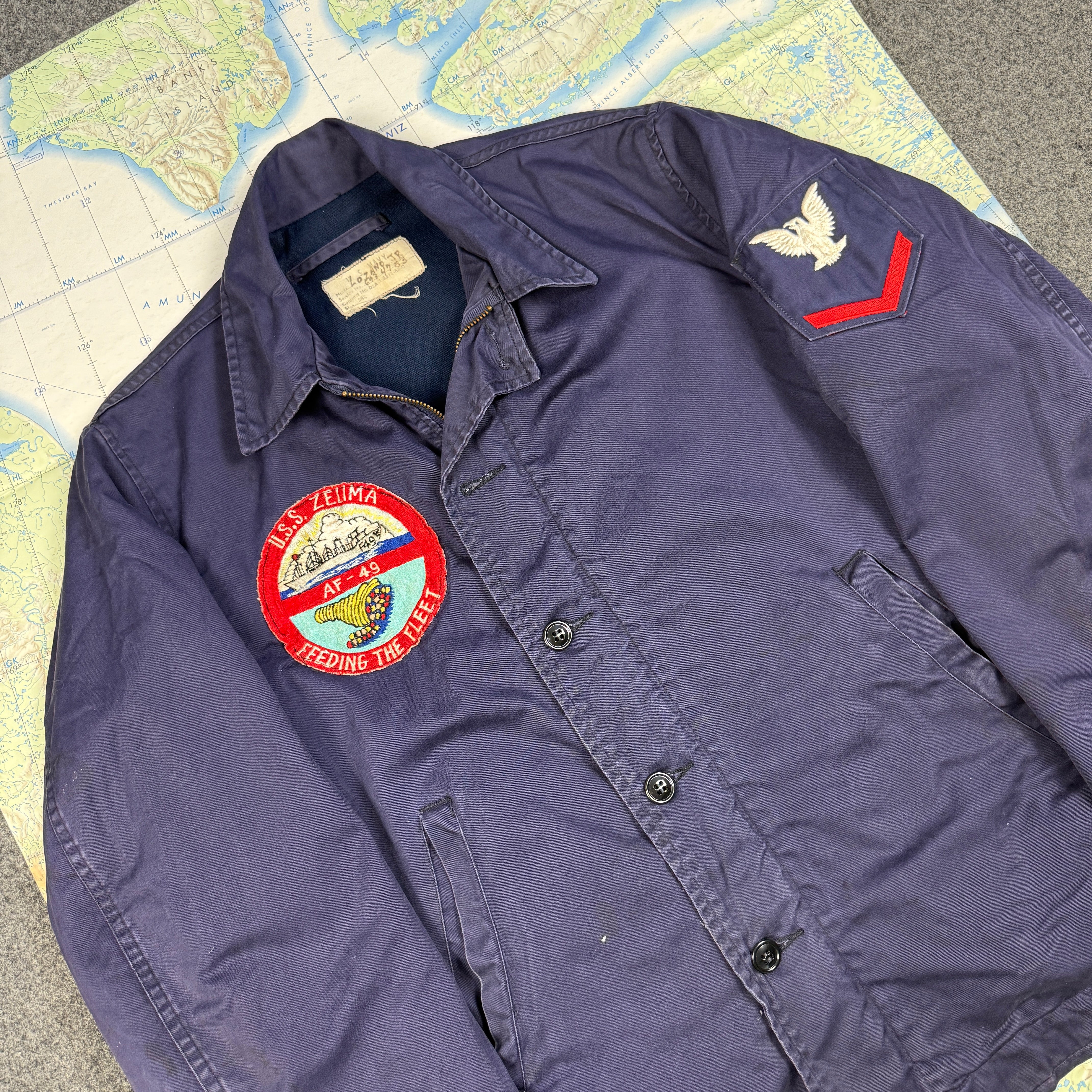 US Navy Vietnam Utility Jacket Patched