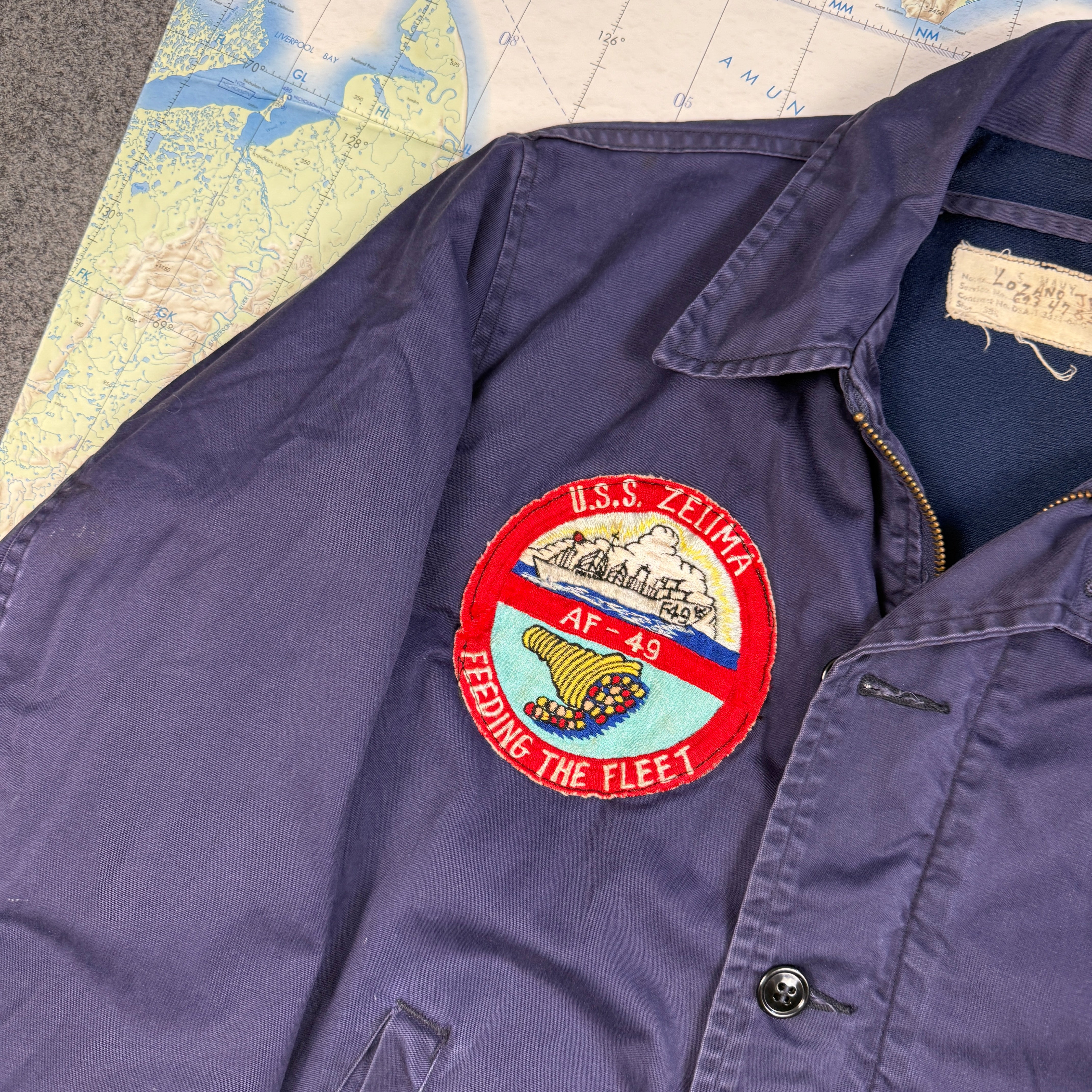 US Navy Vietnam Utility Jacket Patched