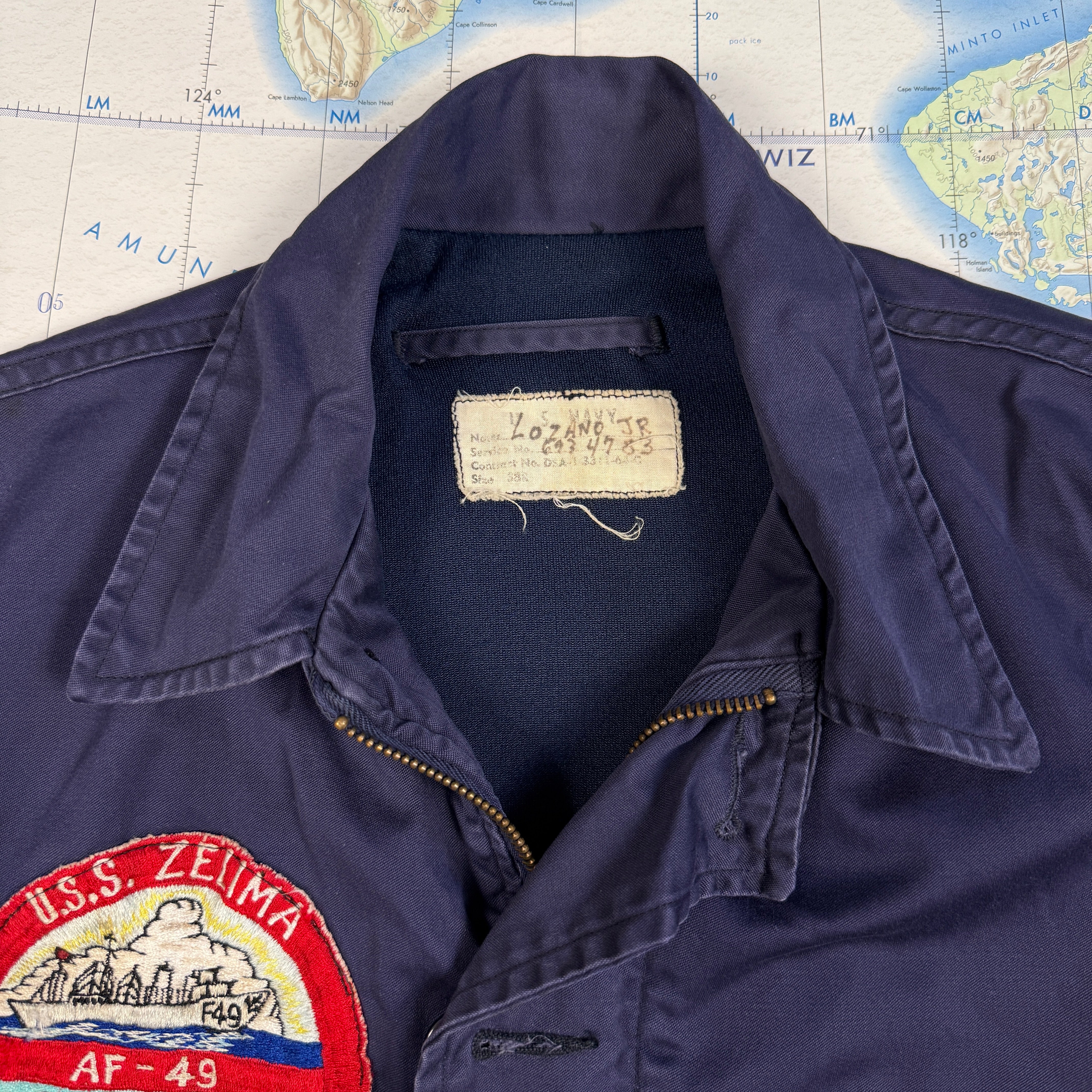 US Navy Vietnam Utility Jacket Patched