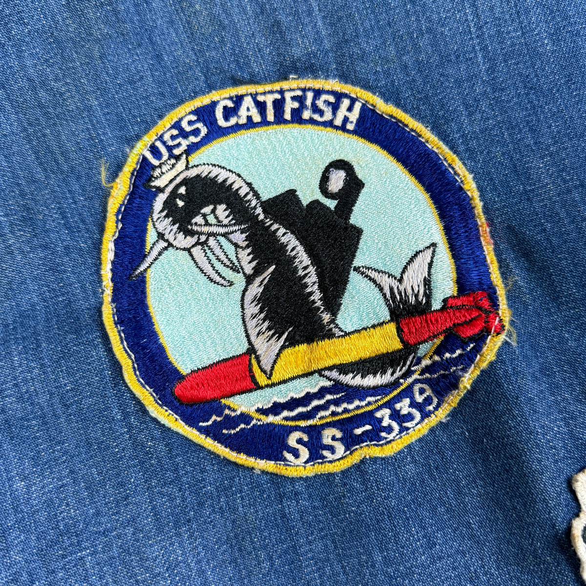US Navy Vietnam Patched Denim Jacket