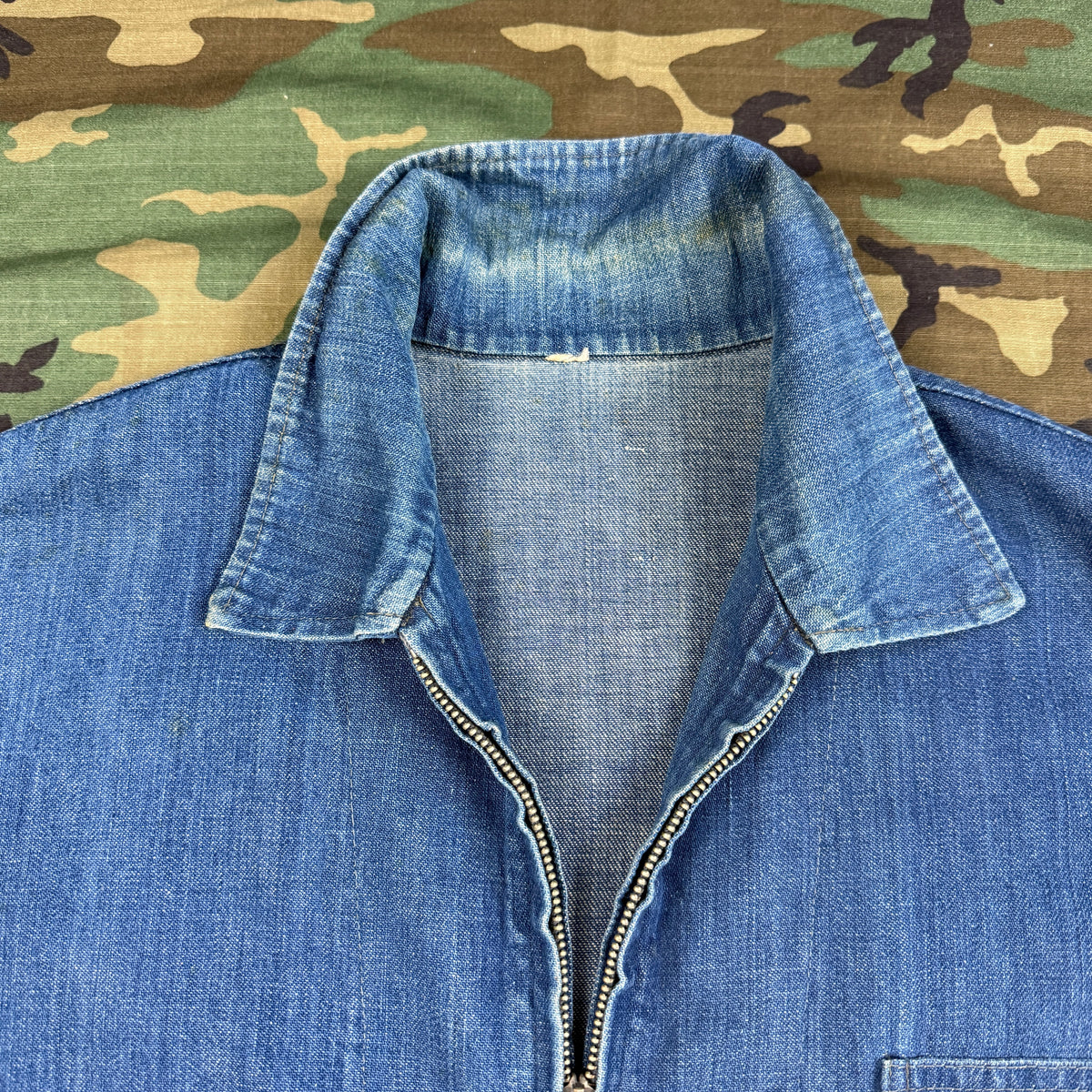 US Navy Vietnam Patched Denim Jacket