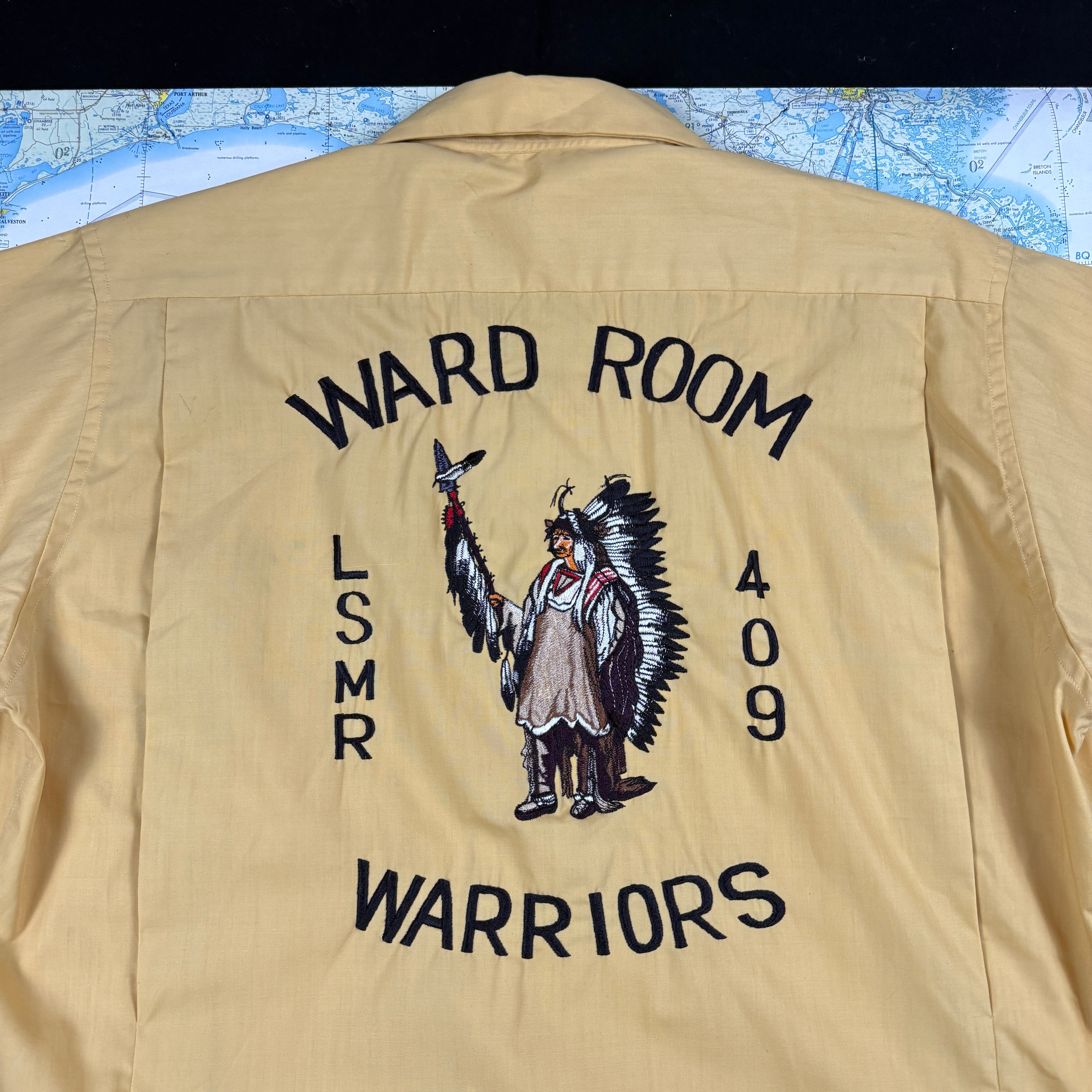 US Navy 1960s Indian Chief Bowling Shirt