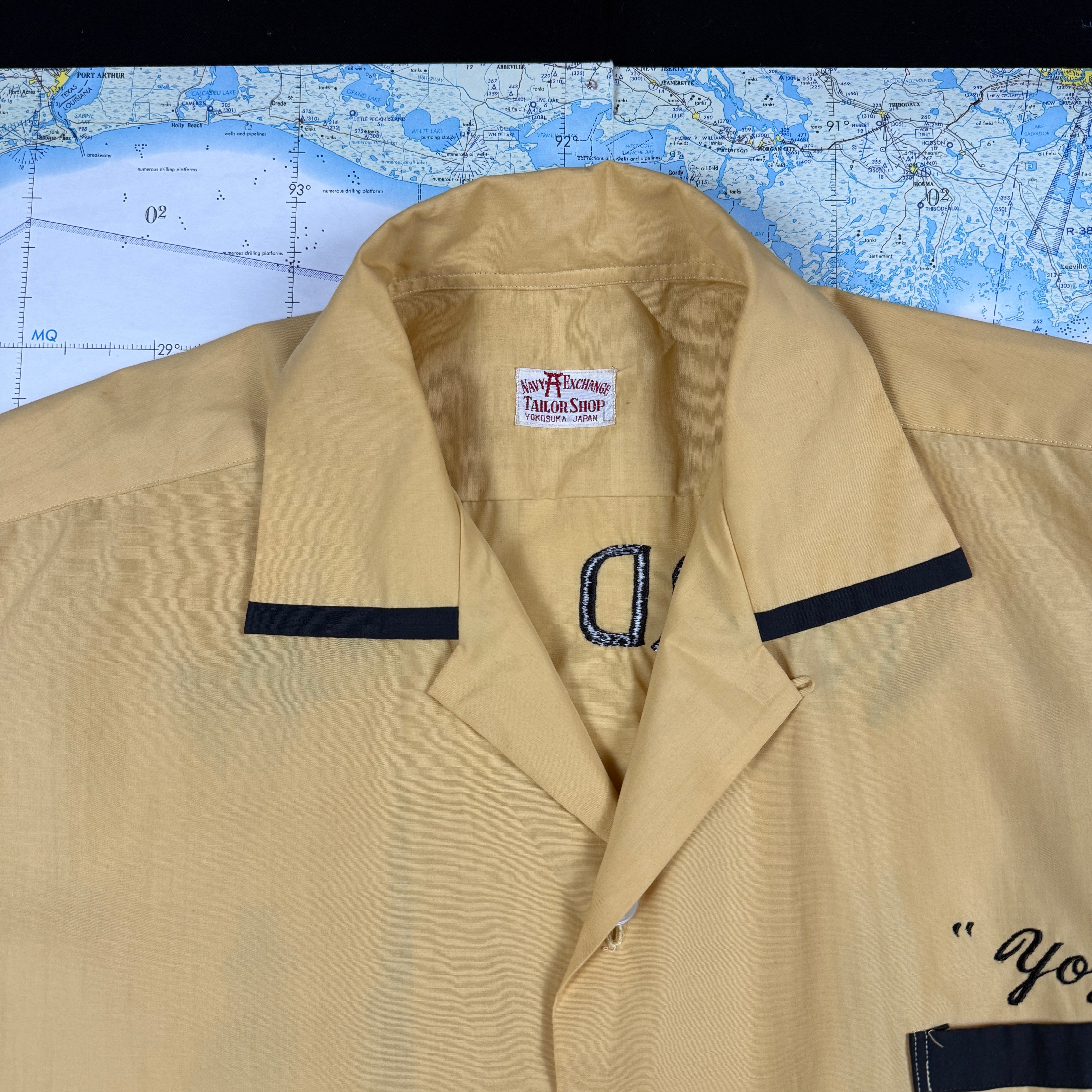 US Navy 1960s Indian Chief Bowling Shirt
