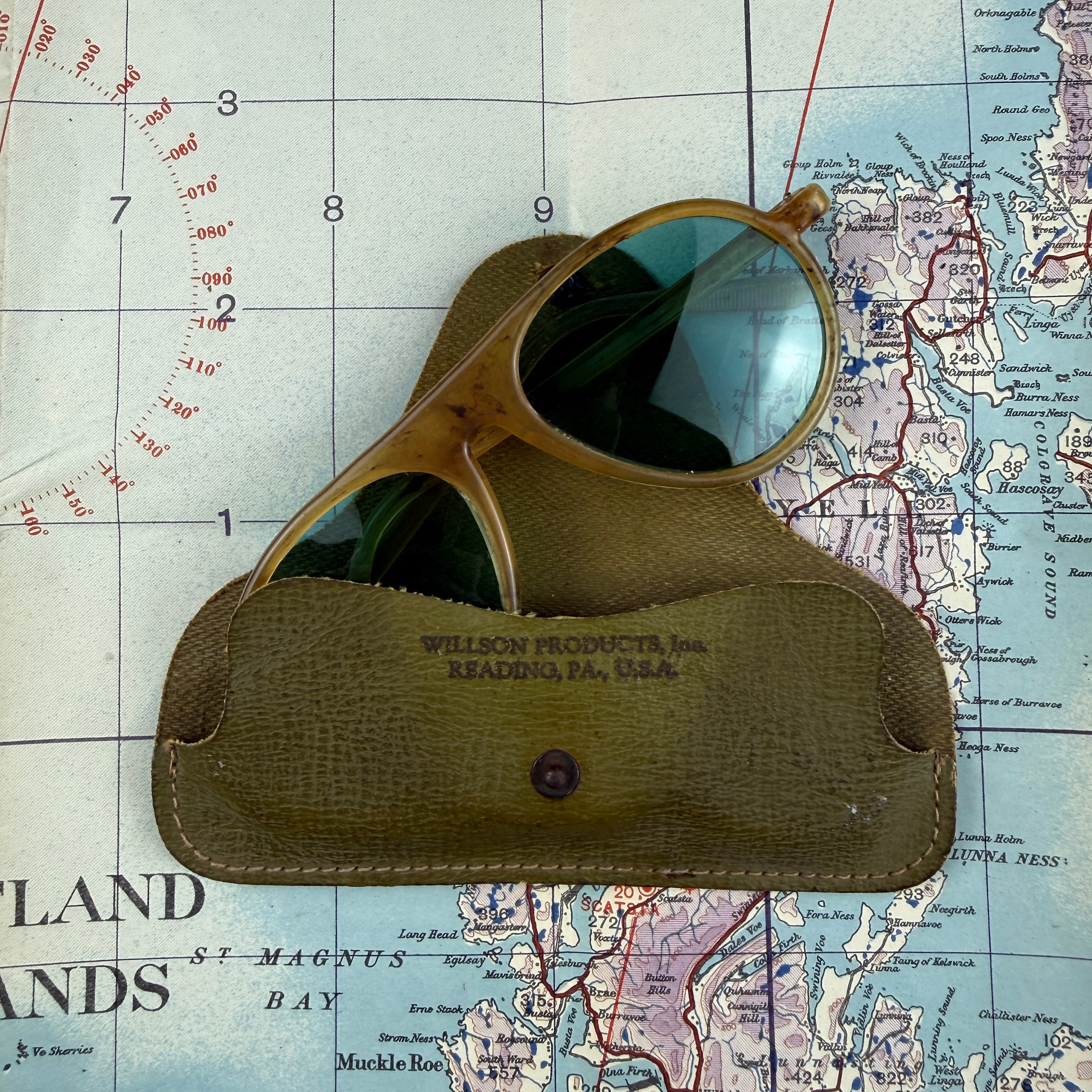 US Army 1944/45 Willsonite Bakelite Sunglasses