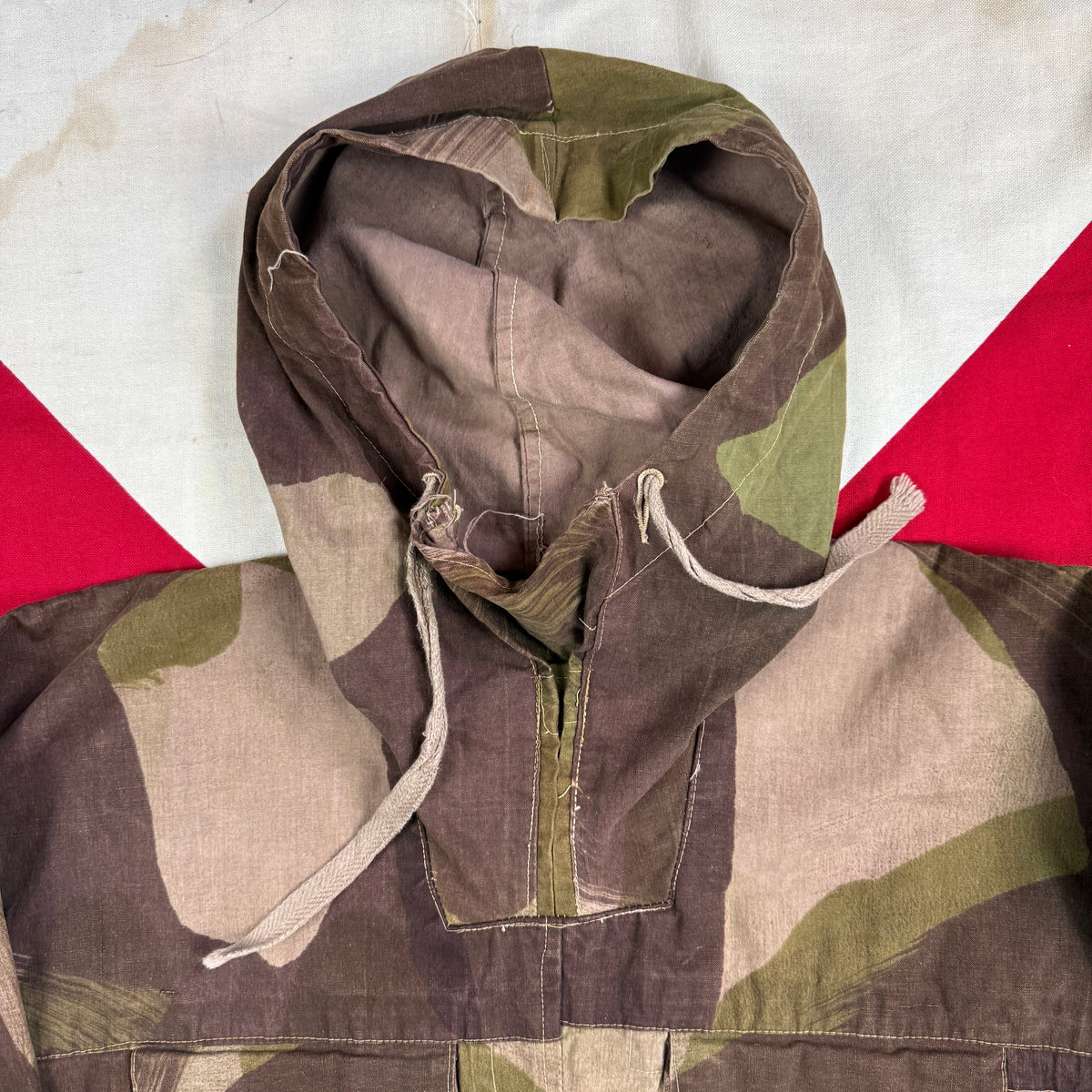 British Army WW2 Windproof Camo Smock - Rare Canvas Version