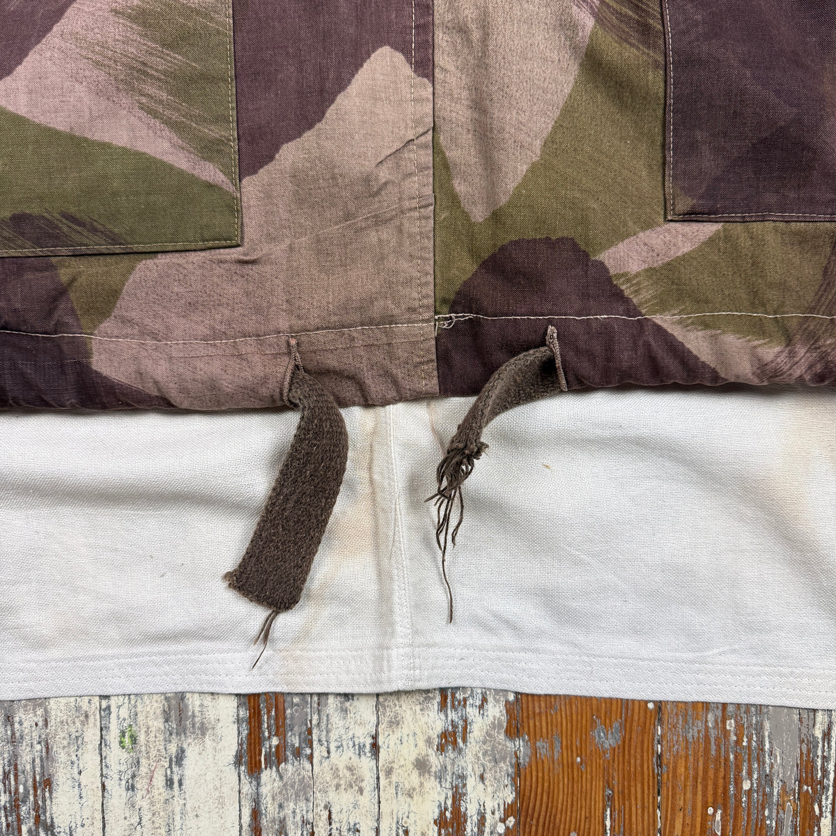 British Army WW2 Windproof Camo Smock - Rare Canvas Version