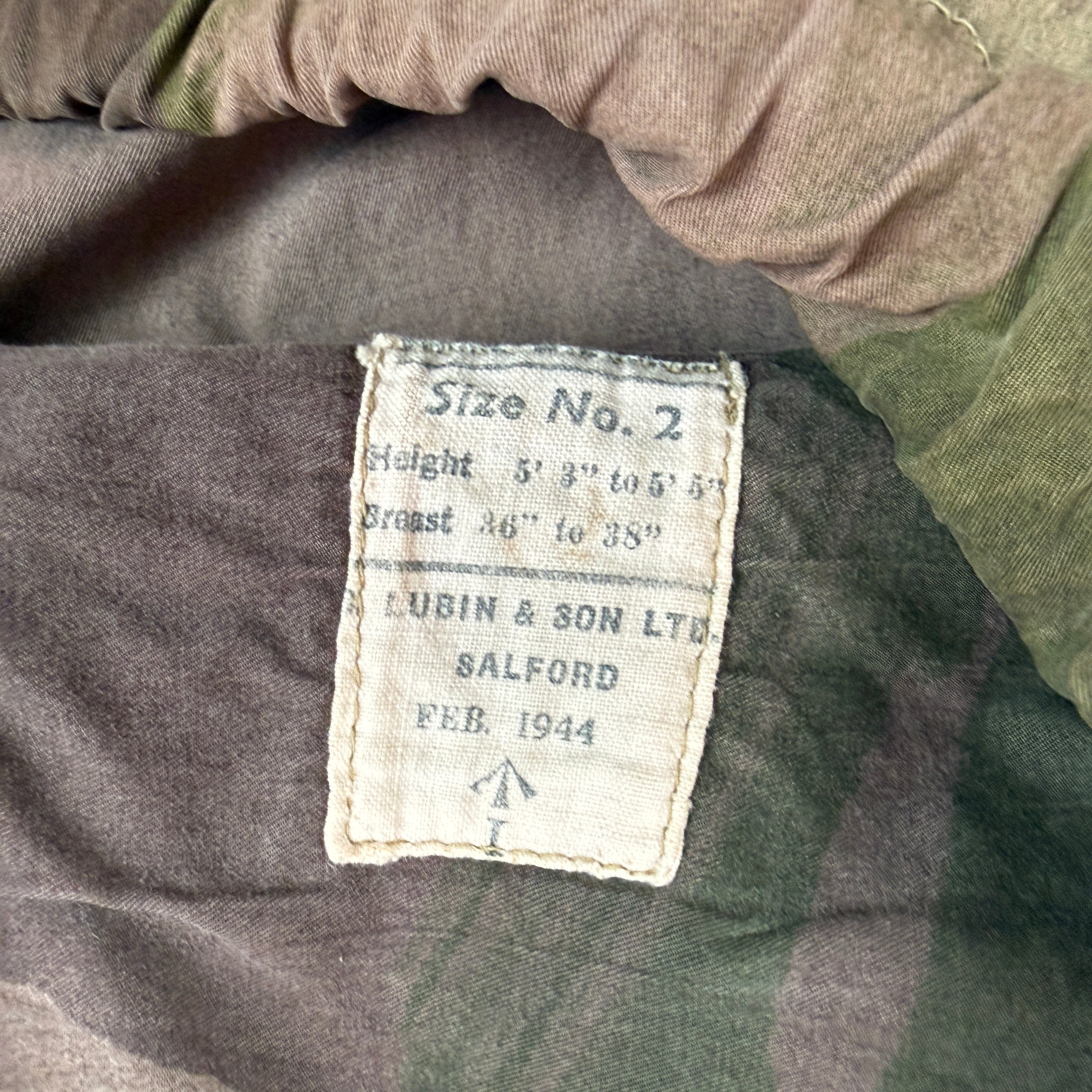 British Army WW2 Windproof Camo Smock