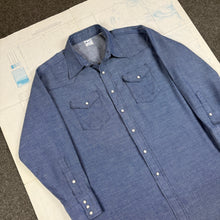 Load image into Gallery viewer, Wrangler 1960s Chambray Western Shirt - Mint Condition