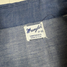 Load image into Gallery viewer, Wrangler 1960s Chambray Western Shirt - Mint Condition