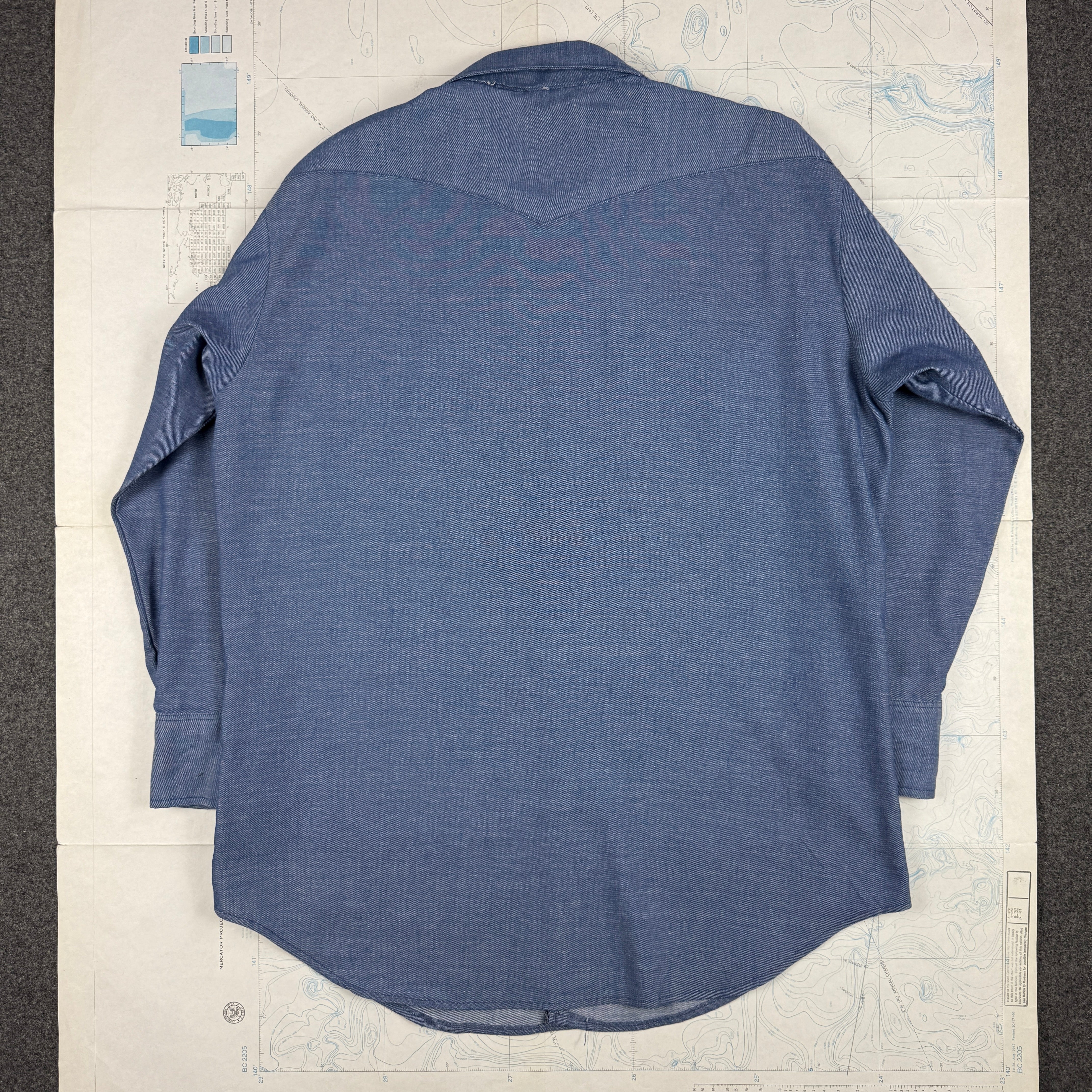 Wrangler 1960s Chambray Western Shirt - Mint Condition