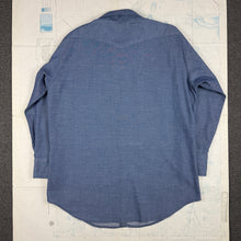 Load image into Gallery viewer, Wrangler 1960s Chambray Western Shirt - Mint Condition