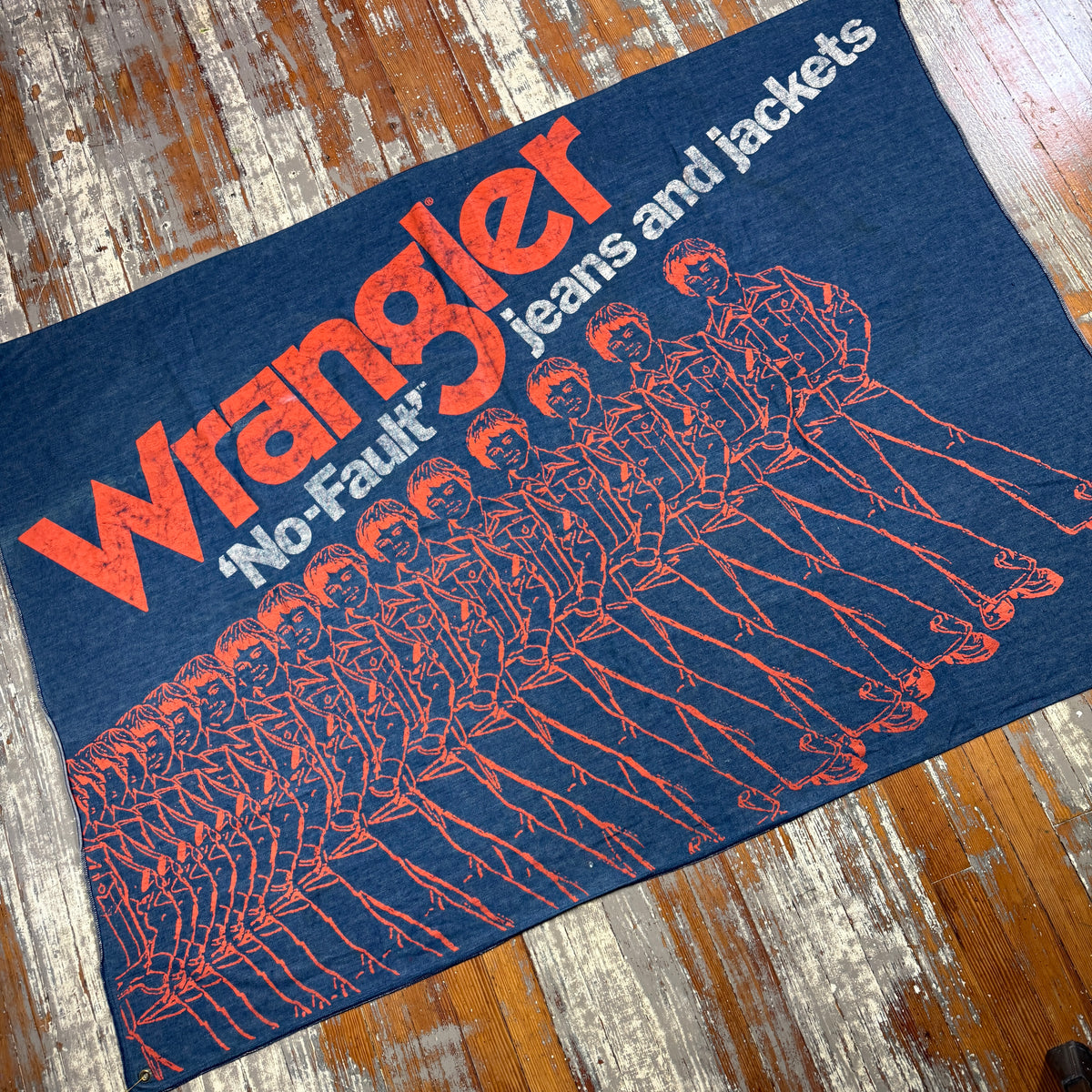 Wrangler 1970s Advertising Denim Banner