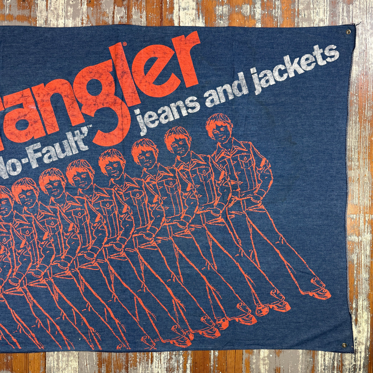 Wrangler 1970s Advertising Denim Banner