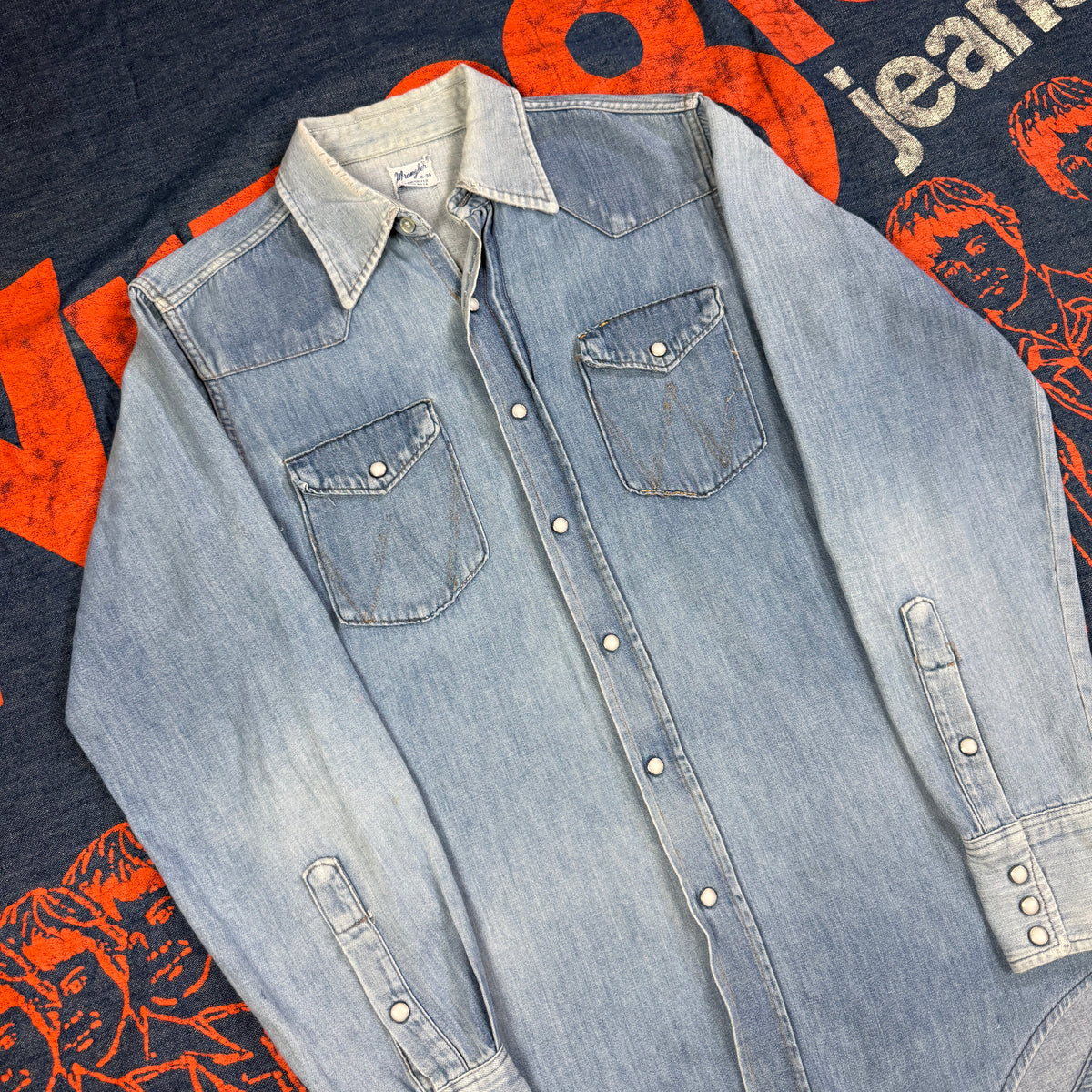 Wrangler 1960s Denim Western Shirt