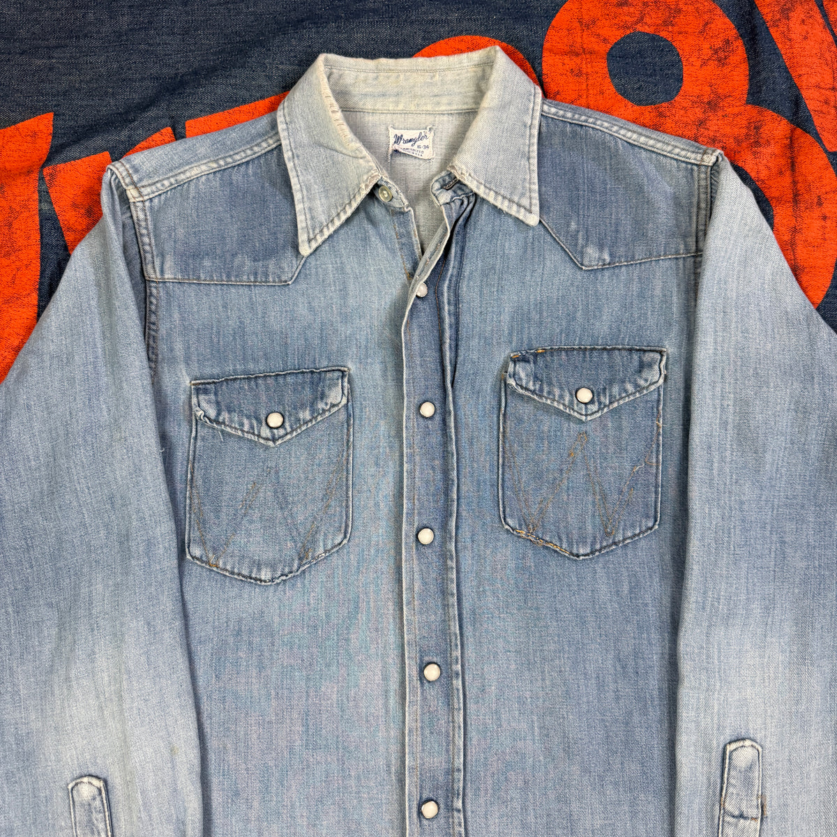 Wrangler 1960s Denim Western Shirt