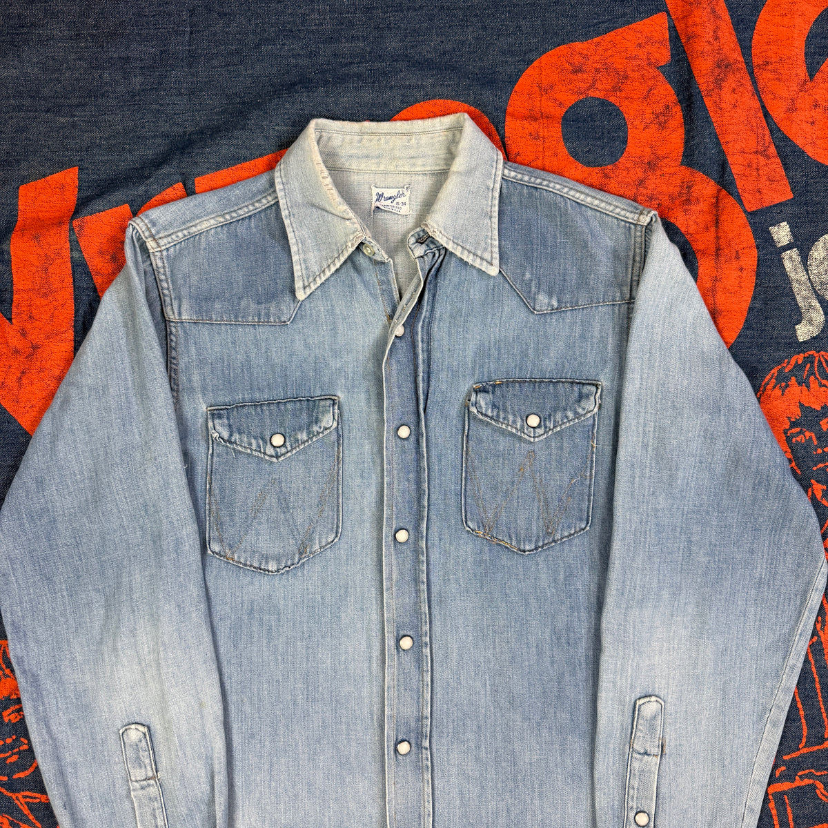 Wrangler 1960s Denim Western Shirt