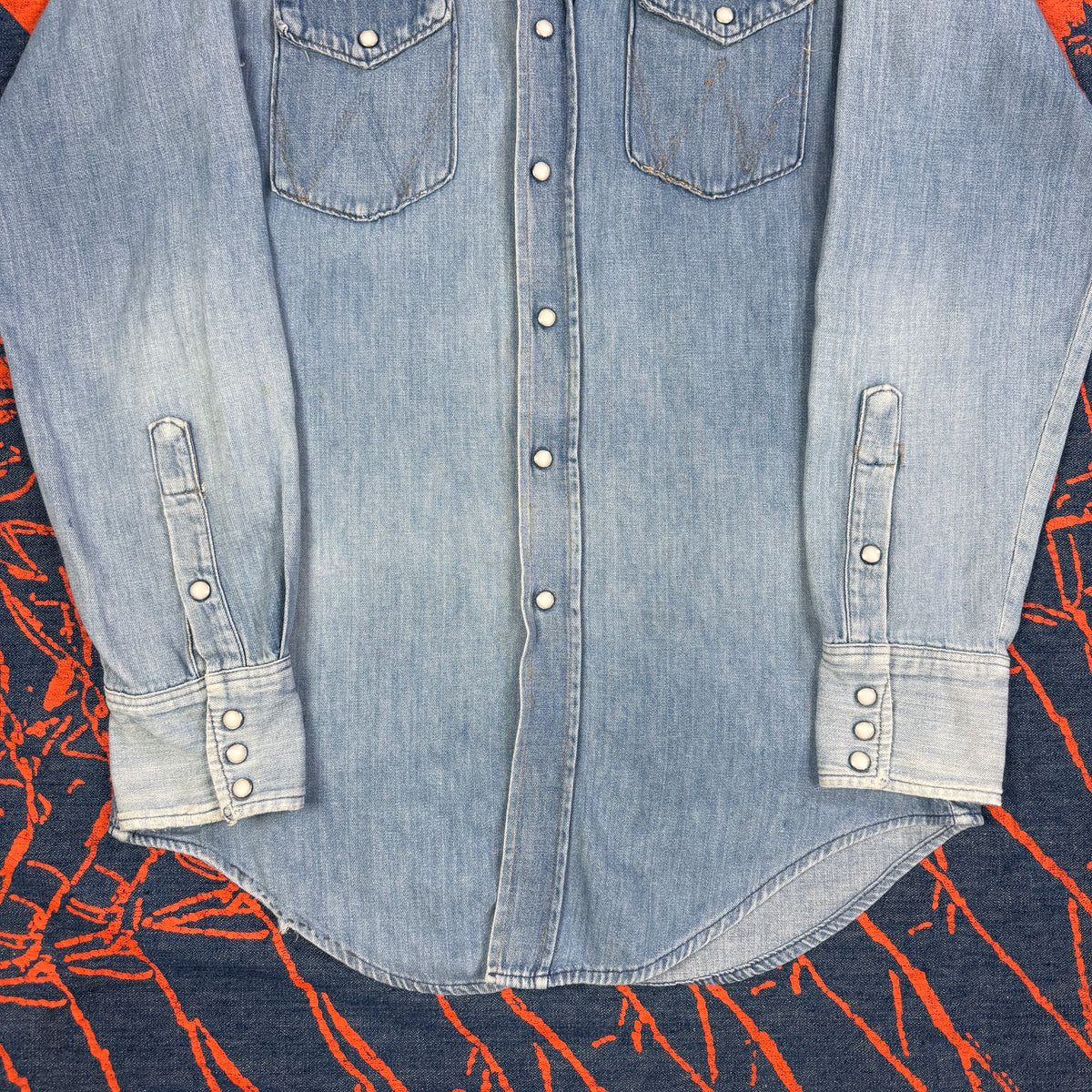 Wrangler 1960s Denim Western Shirt