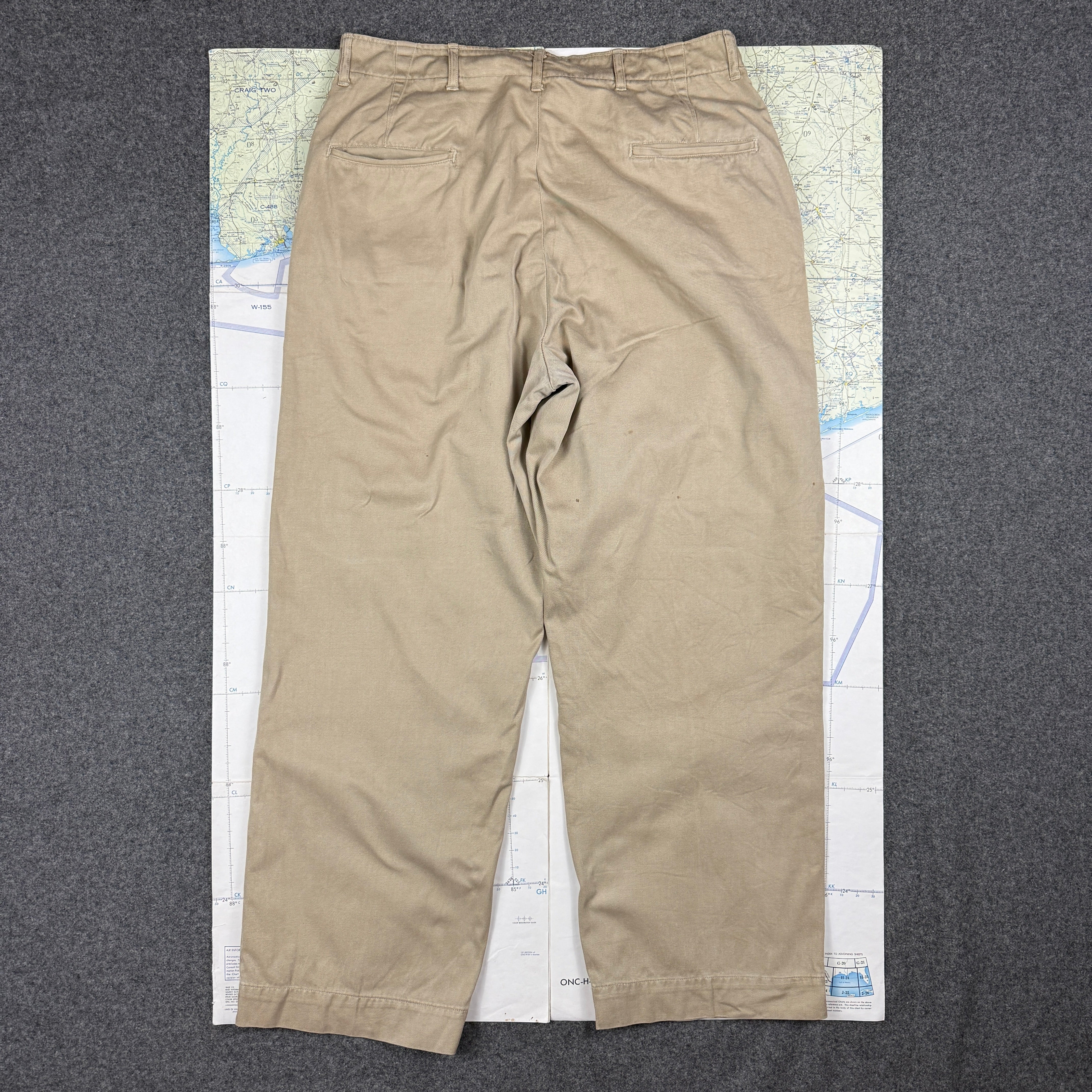 US Army WW2 Pattern Chino Trousers - Size 35