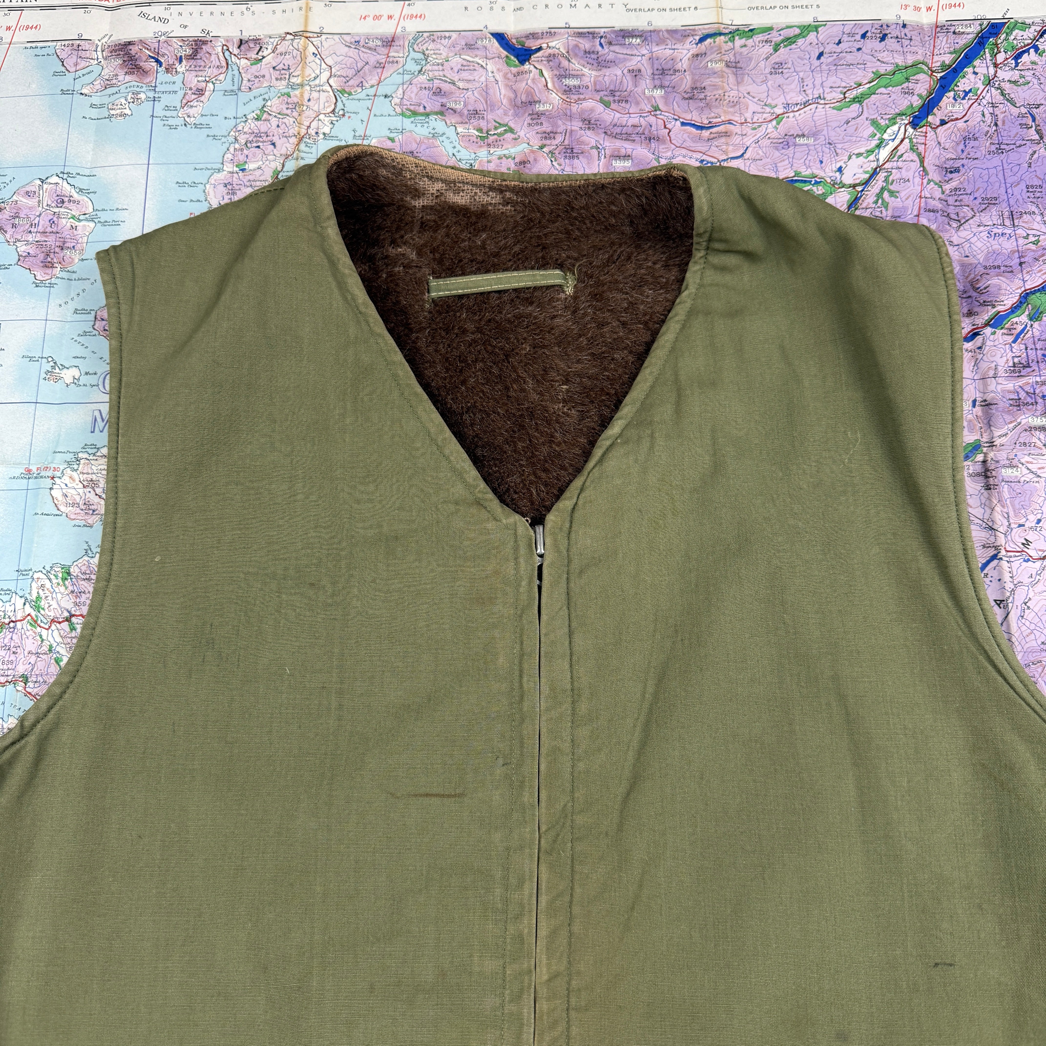 US Army Alpaca Lined Vest - size 38
