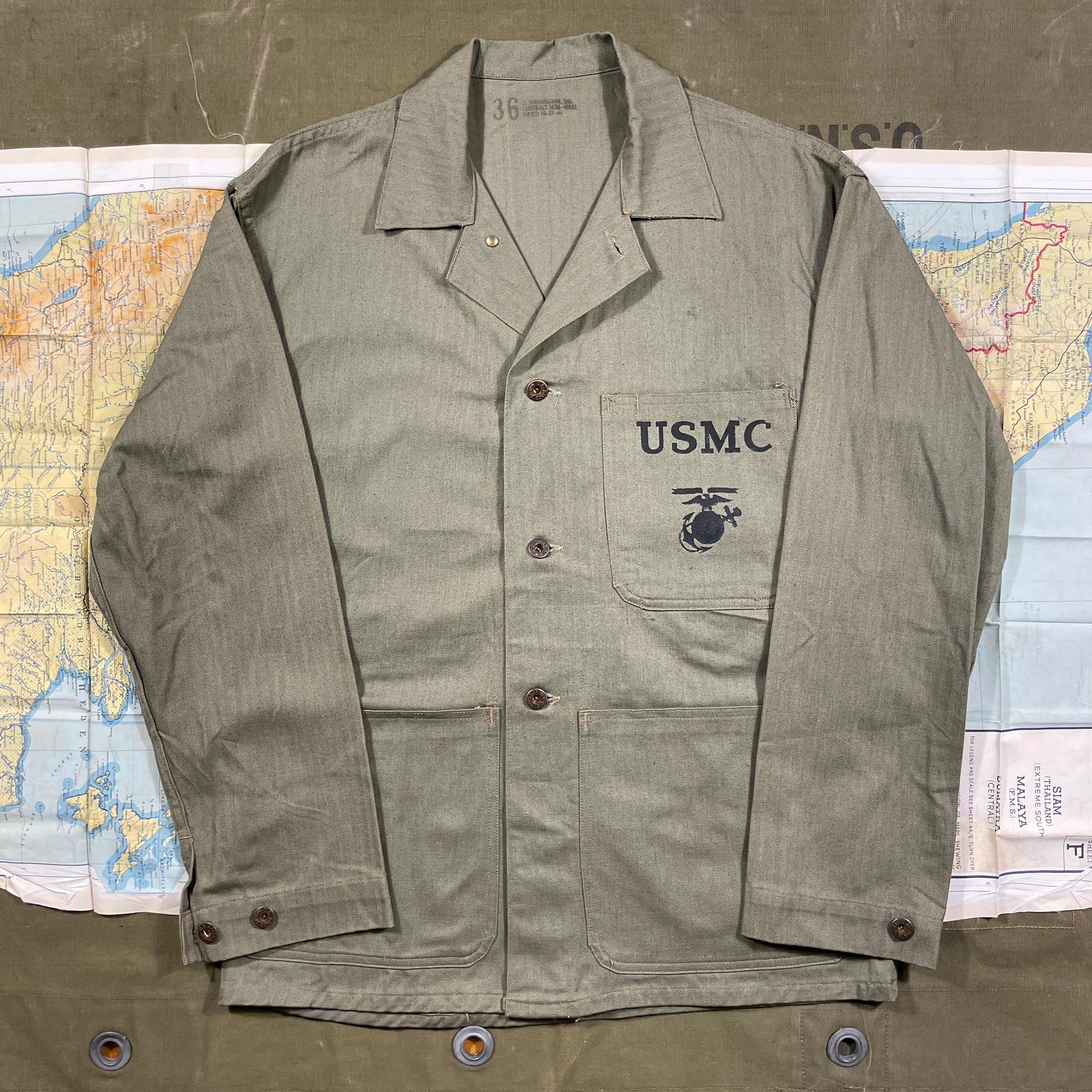Deadstock USMC P41 HBT Fatigue Shirt – The Major's Tailor