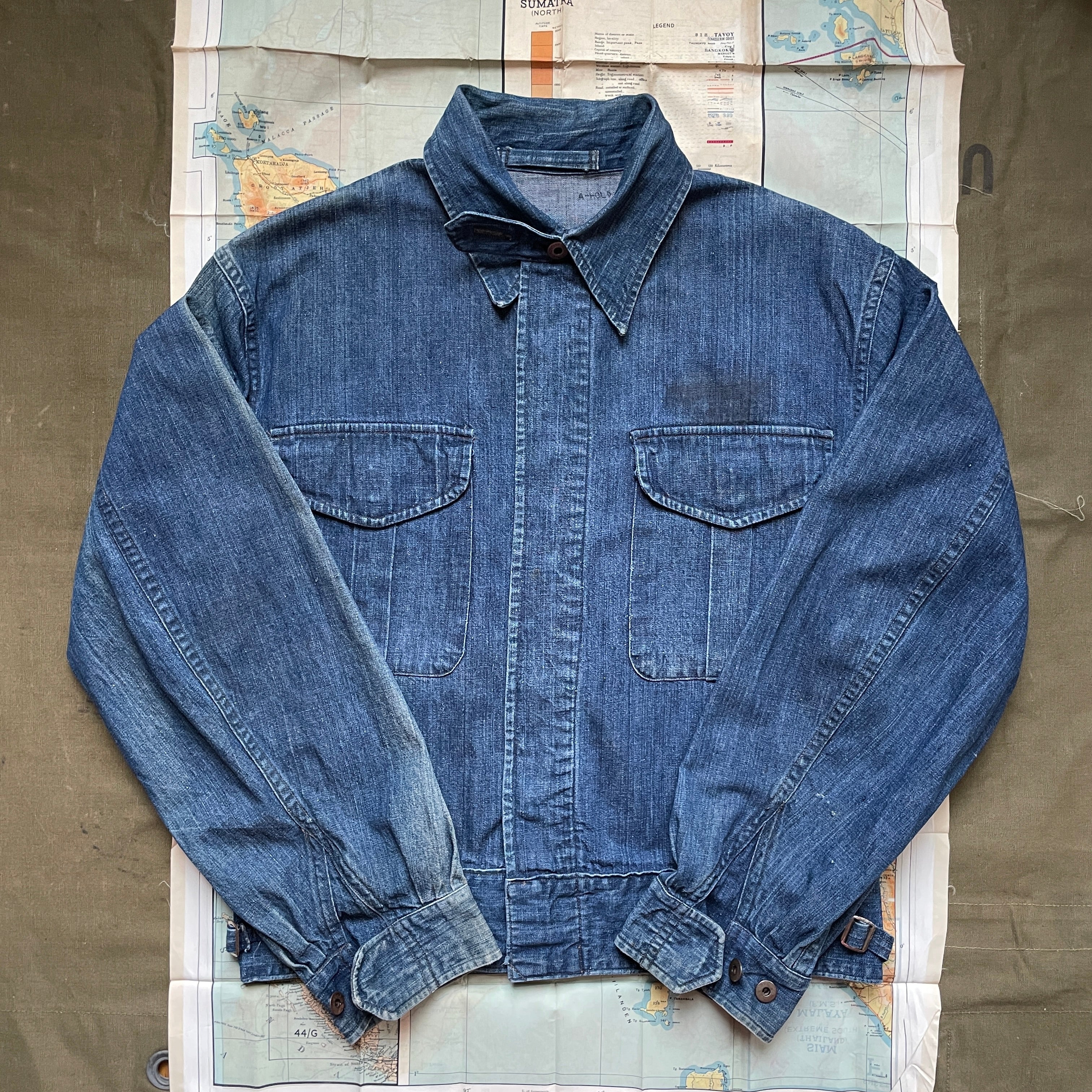 Royal Canadian Navy 1950s Denim Working Jacket